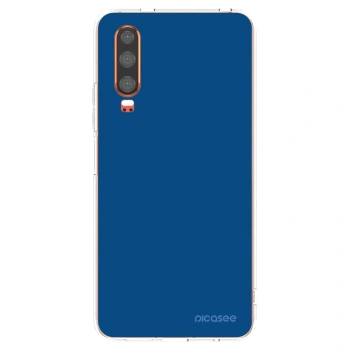 Picasee silikónový prehľadný obal pre Huawei P30 - Navy Blue