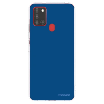 Picasee silikónový prehľadný obal pre Samsung Galaxy A21s - Navy Blue