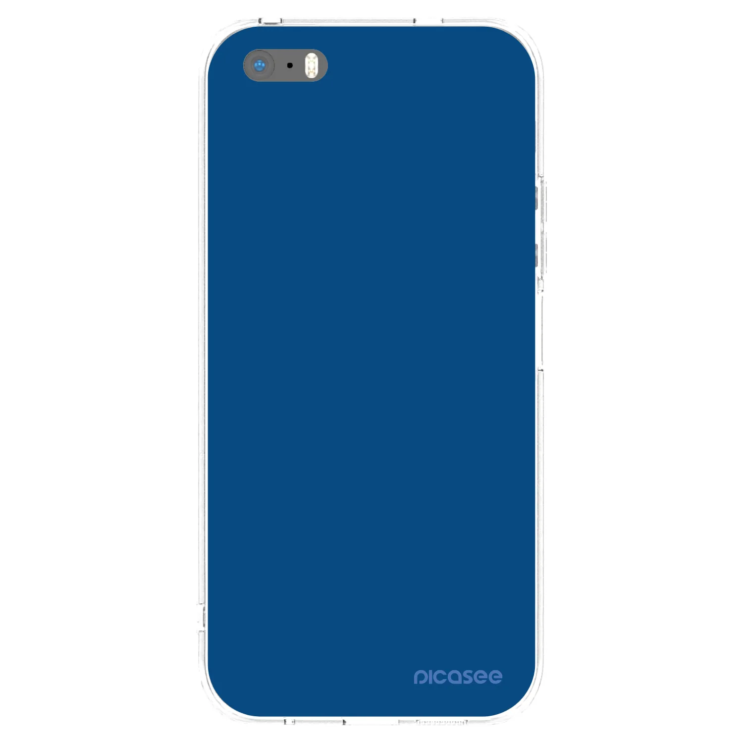 Picasee silikónový prehľadný obal pre Apple iPhone 6 Plus/6S Plus - Navy Blue