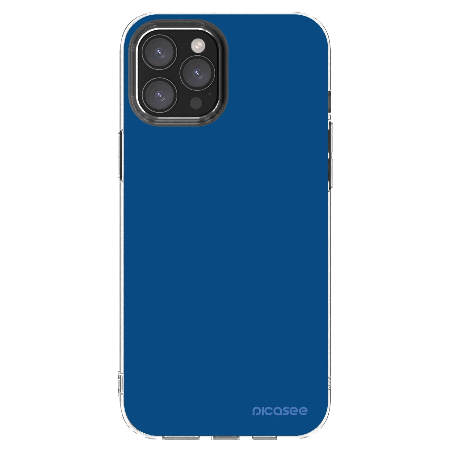Picasee silikónový prehľadný obal pre Apple iPhone 12 Pro Max - Navy Blue