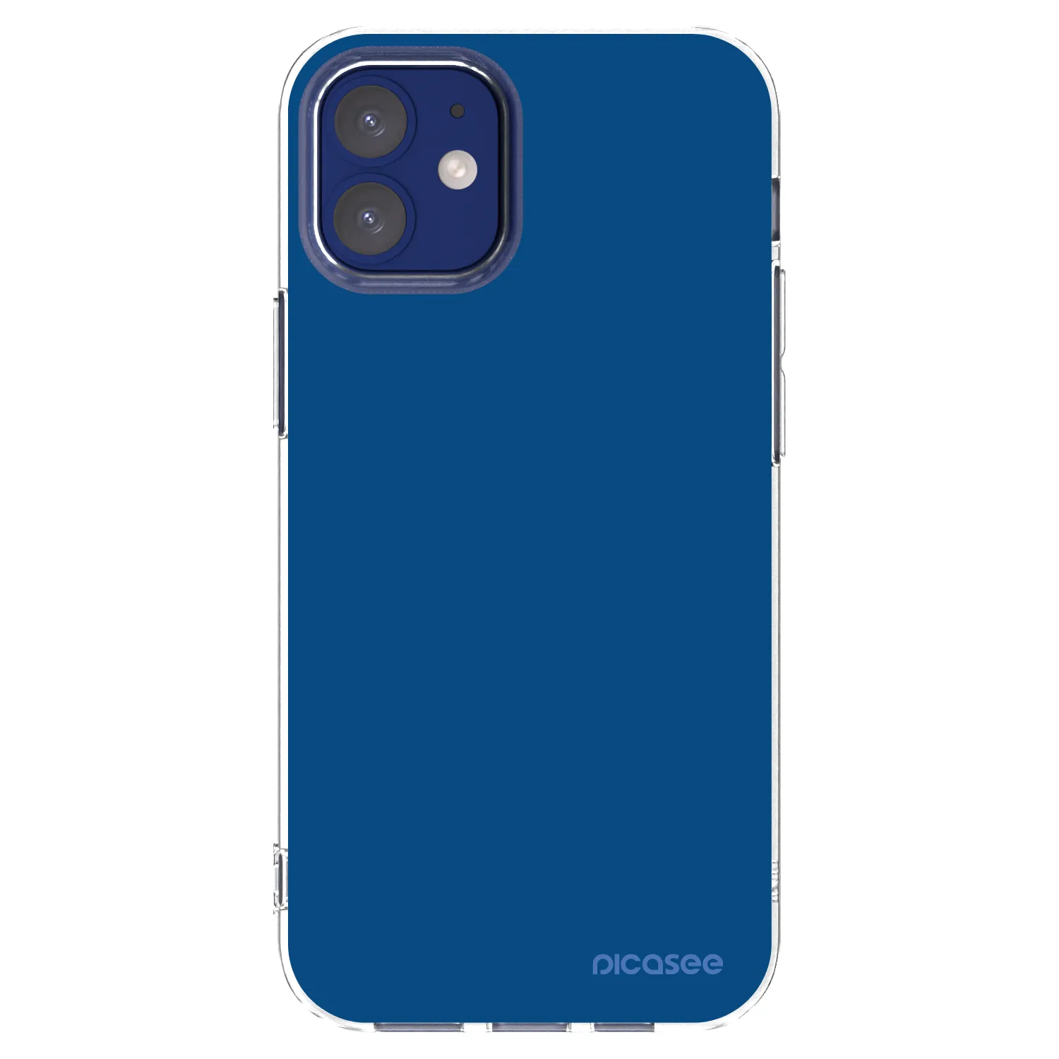 Picasee silikónový prehľadný obal pre Apple iPhone 12 mini - Navy Blue