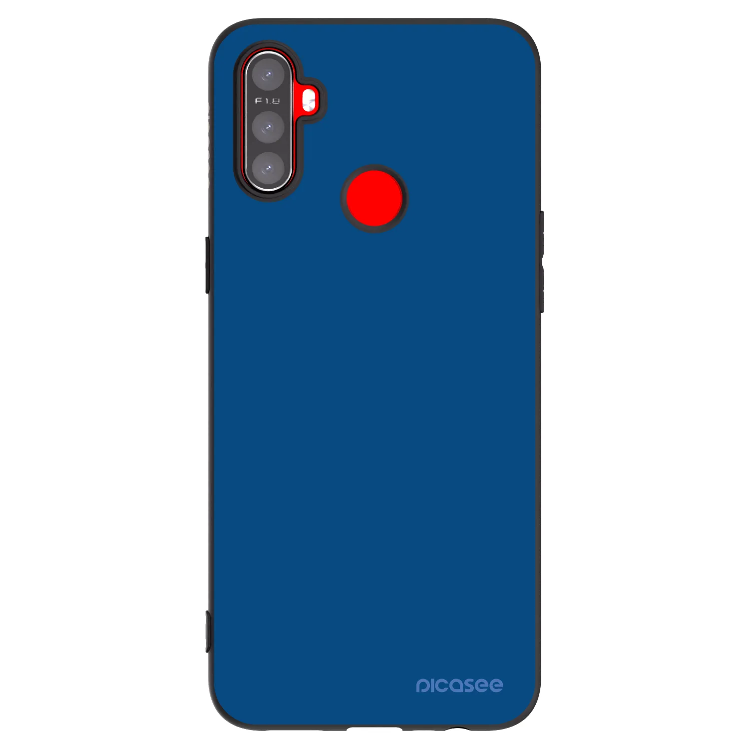 Picasee silikónový čierny obal pre Realme C3 - Navy Blue