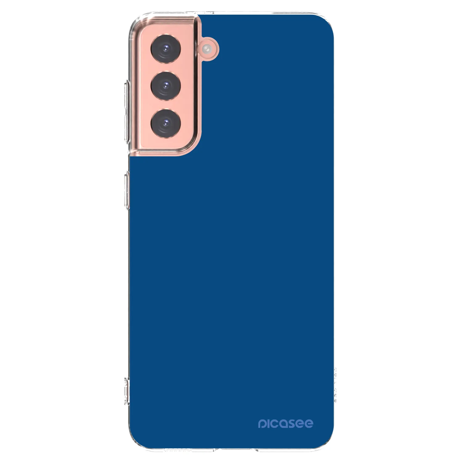 Picasee silikónový prehľadný obal pre Samsung Galaxy S21 5G G991B - Navy Blue