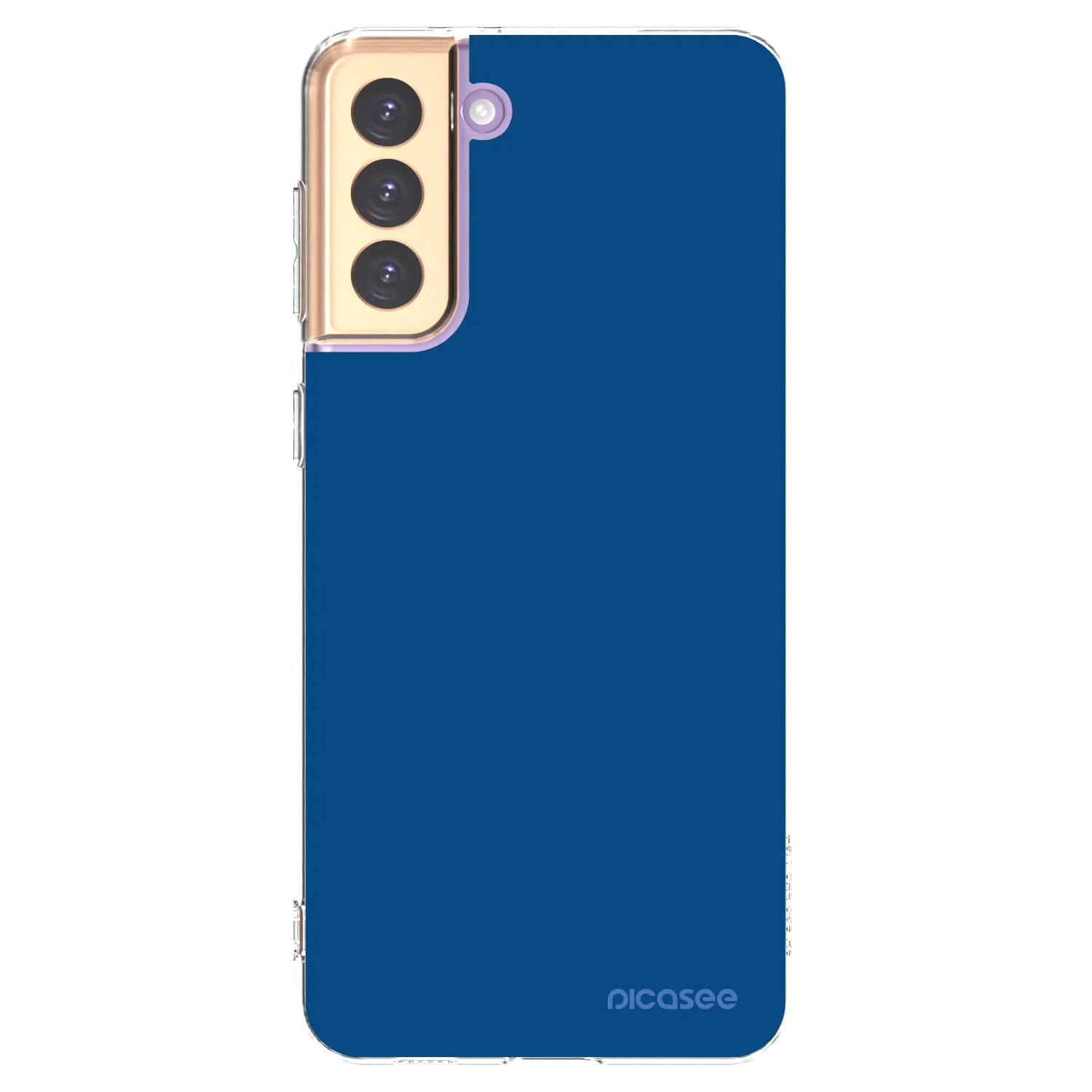 Picasee silikónový prehľadný obal pre Samsung Galaxy S21+ 5G G996F - Navy Blue