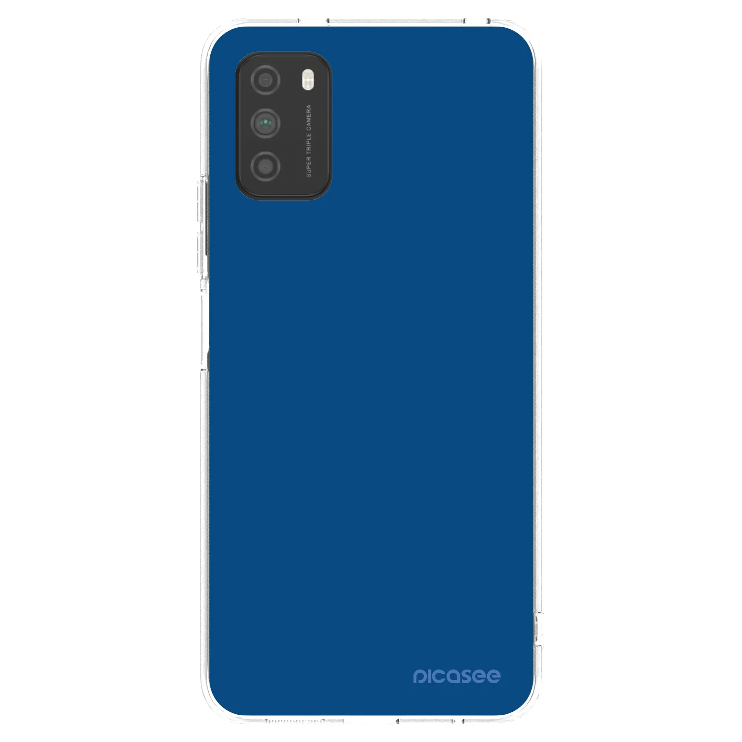 Silikónový prehľadný obal pre Xiaomi Poco M3 - Navy Blue