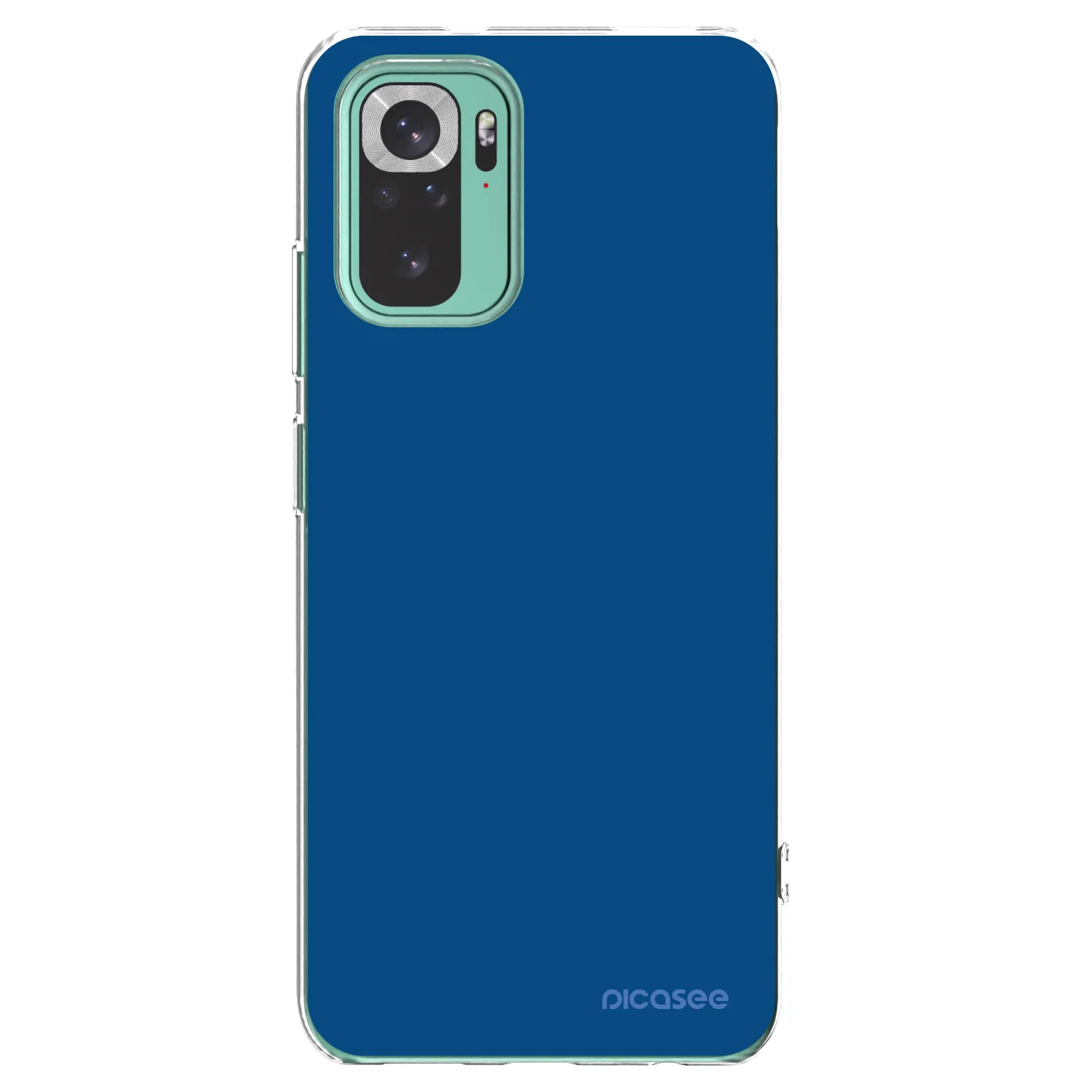 Picasee silikónový prehľadný obal pre Xiaomi Redmi Note 10 Pro - Navy Blue