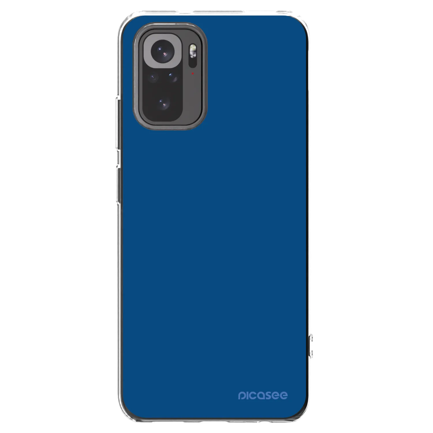 Picasee silikónový prehľadný obal pre Xiaomi Redmi Note 10S - Navy Blue