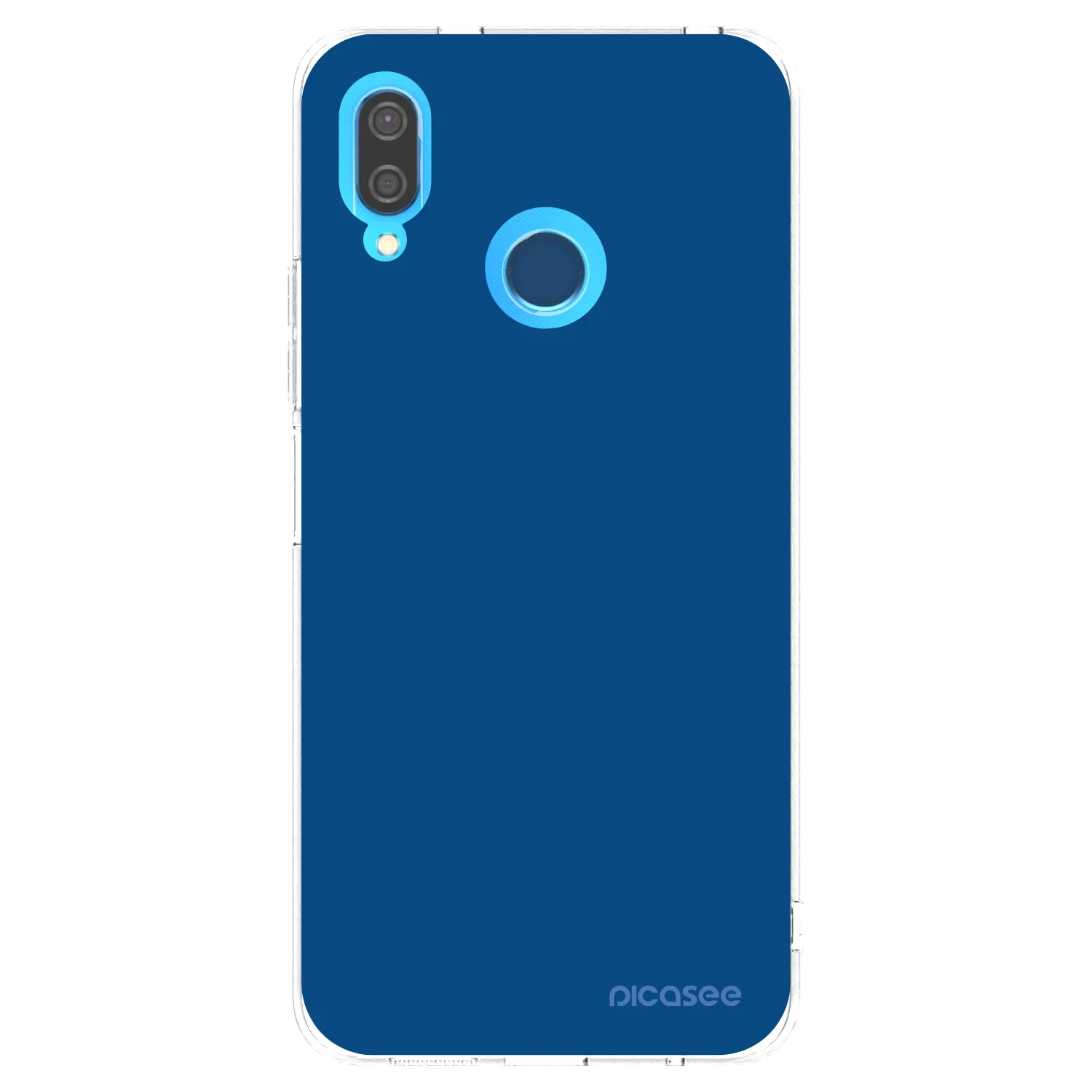 Picasee silikónový prehľadný obal pre Huawei P20 Lite - Navy Blue