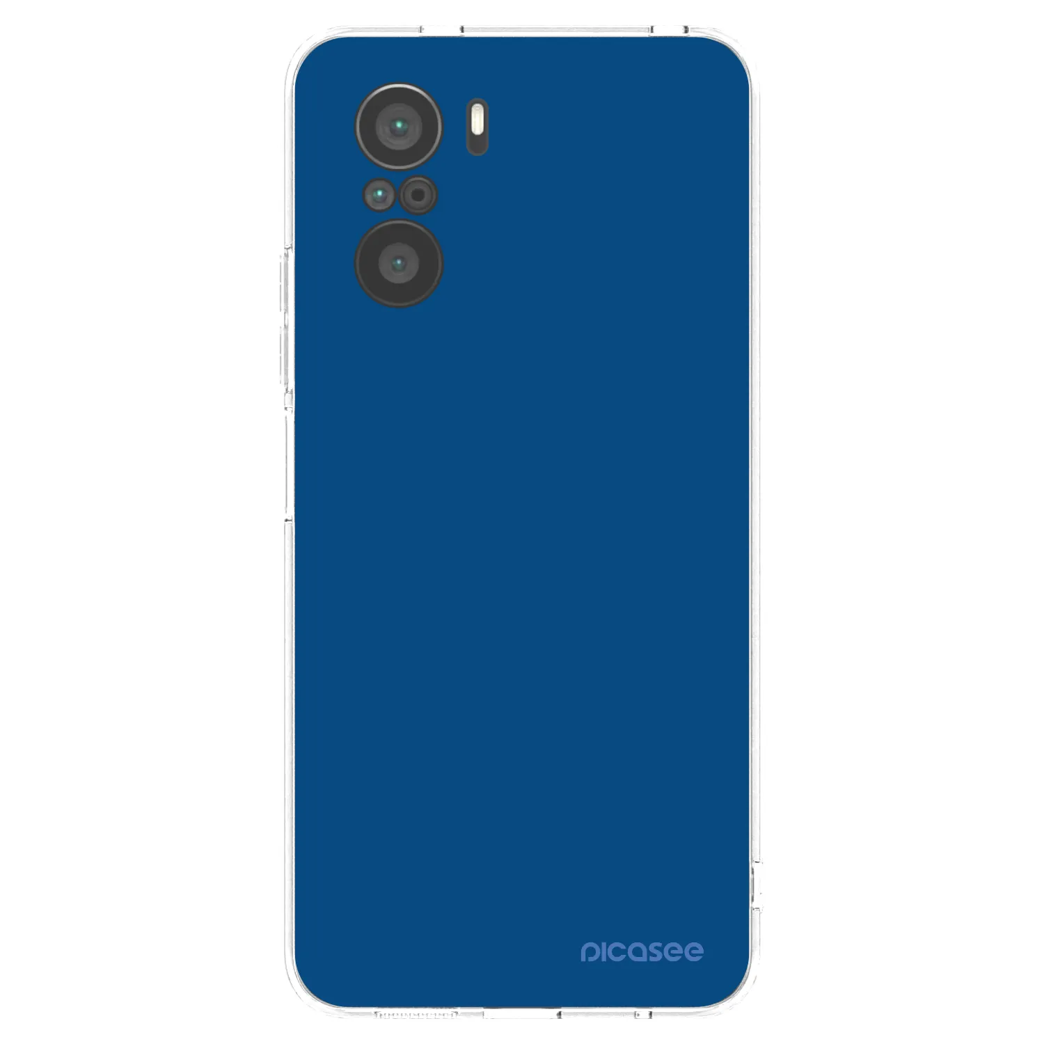 Picasee silikónový prehľadný obal pre Xiaomi Poco F3 - Navy Blue