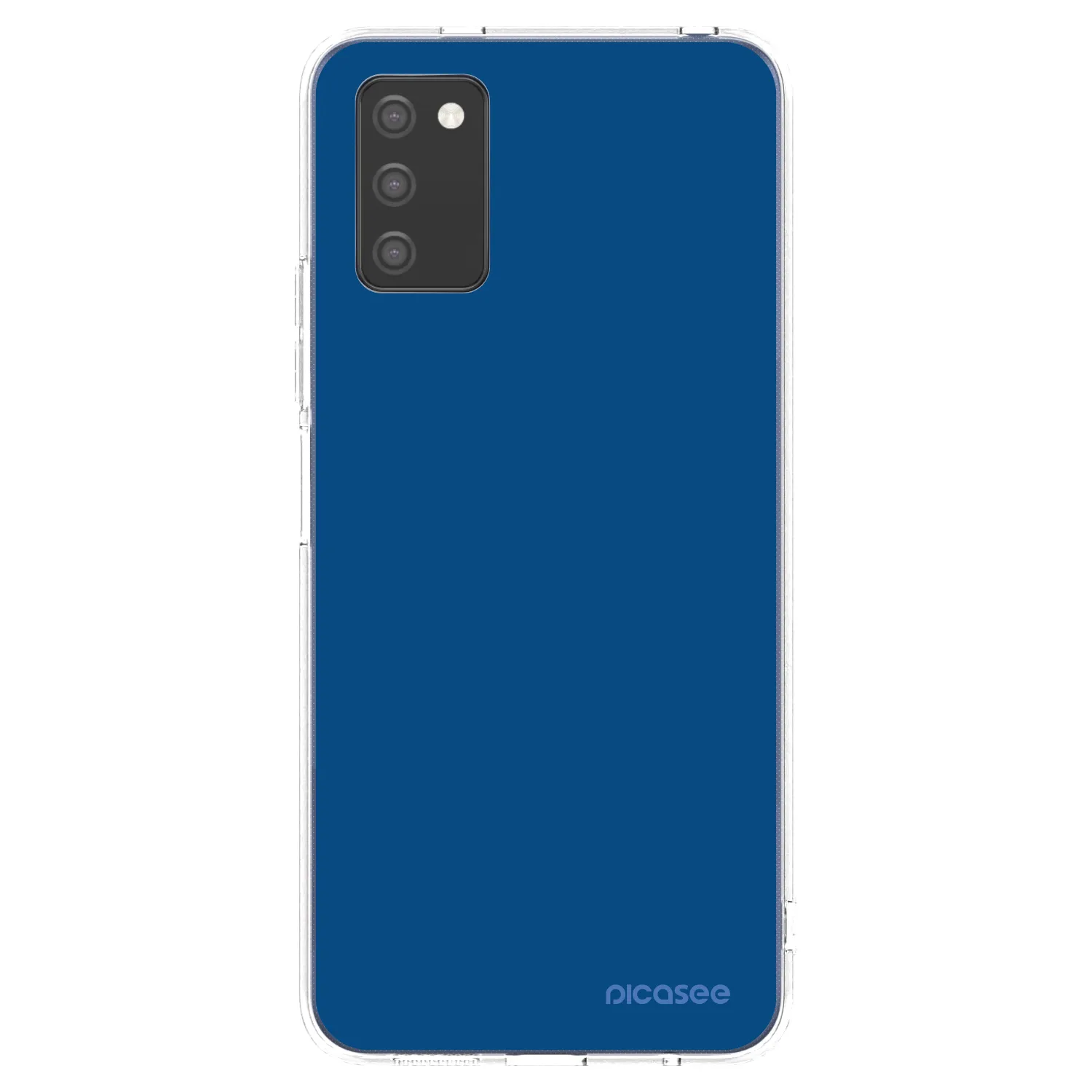 Picasee silikónový prehľadný obal pre Samsung Galaxy A02s A025G - Navy Blue