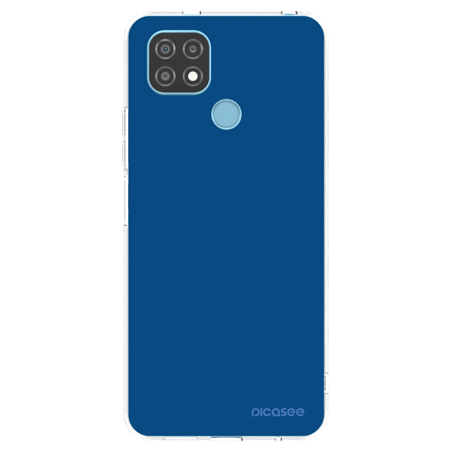 Picasee silikónový prehľadný obal pre Realme C21 - Navy Blue