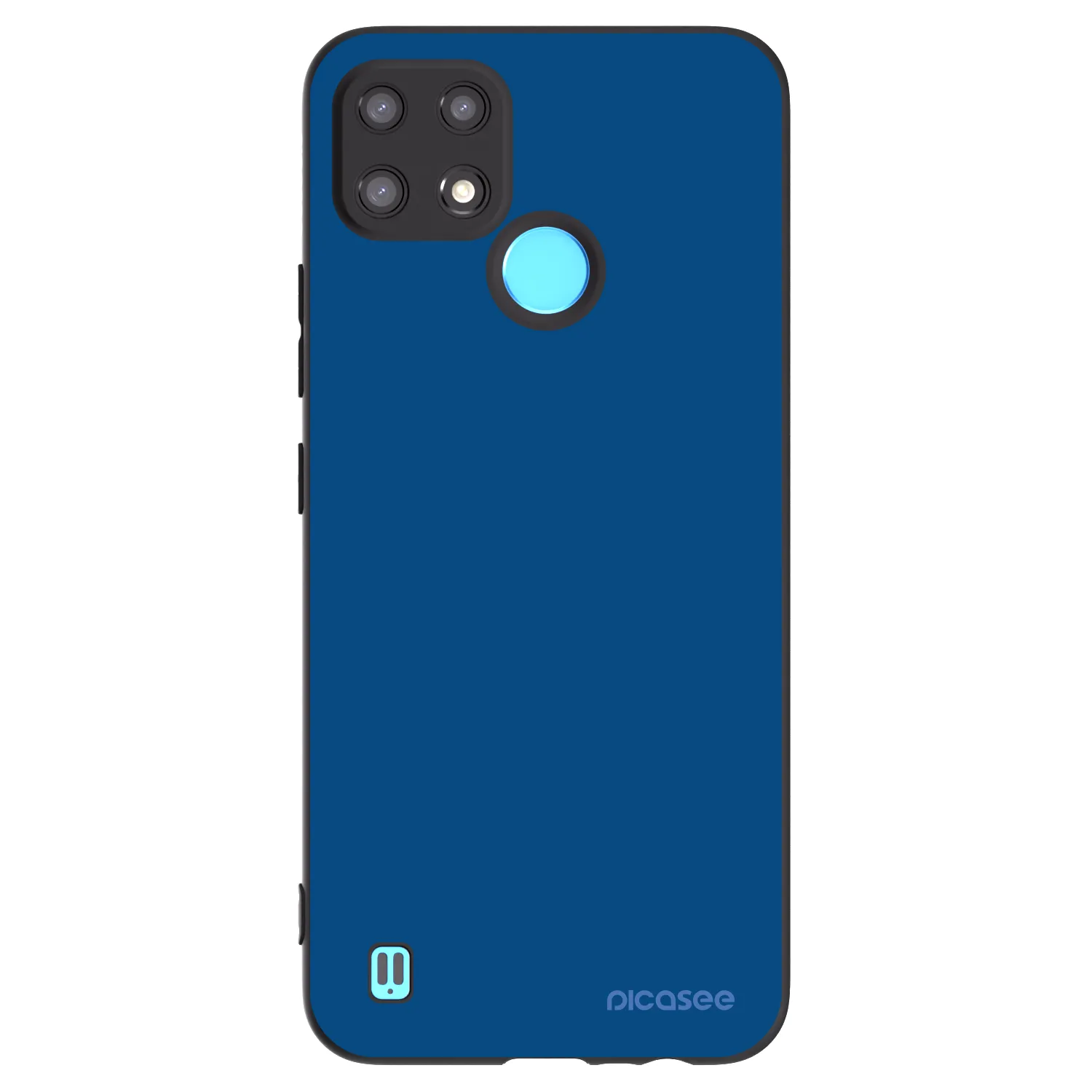 Picasee silikónový čierny obal pre Realme C21 - Navy Blue
