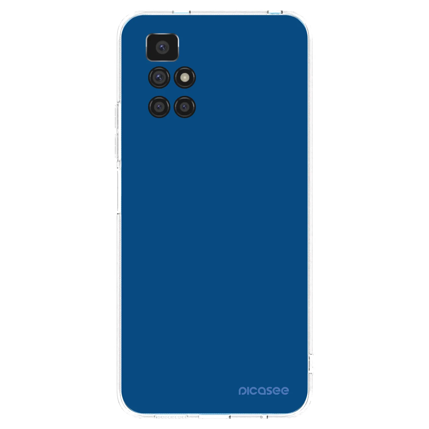 Picasee silikónový prehľadný obal pre Xiaomi Redmi 10 - Navy Blue