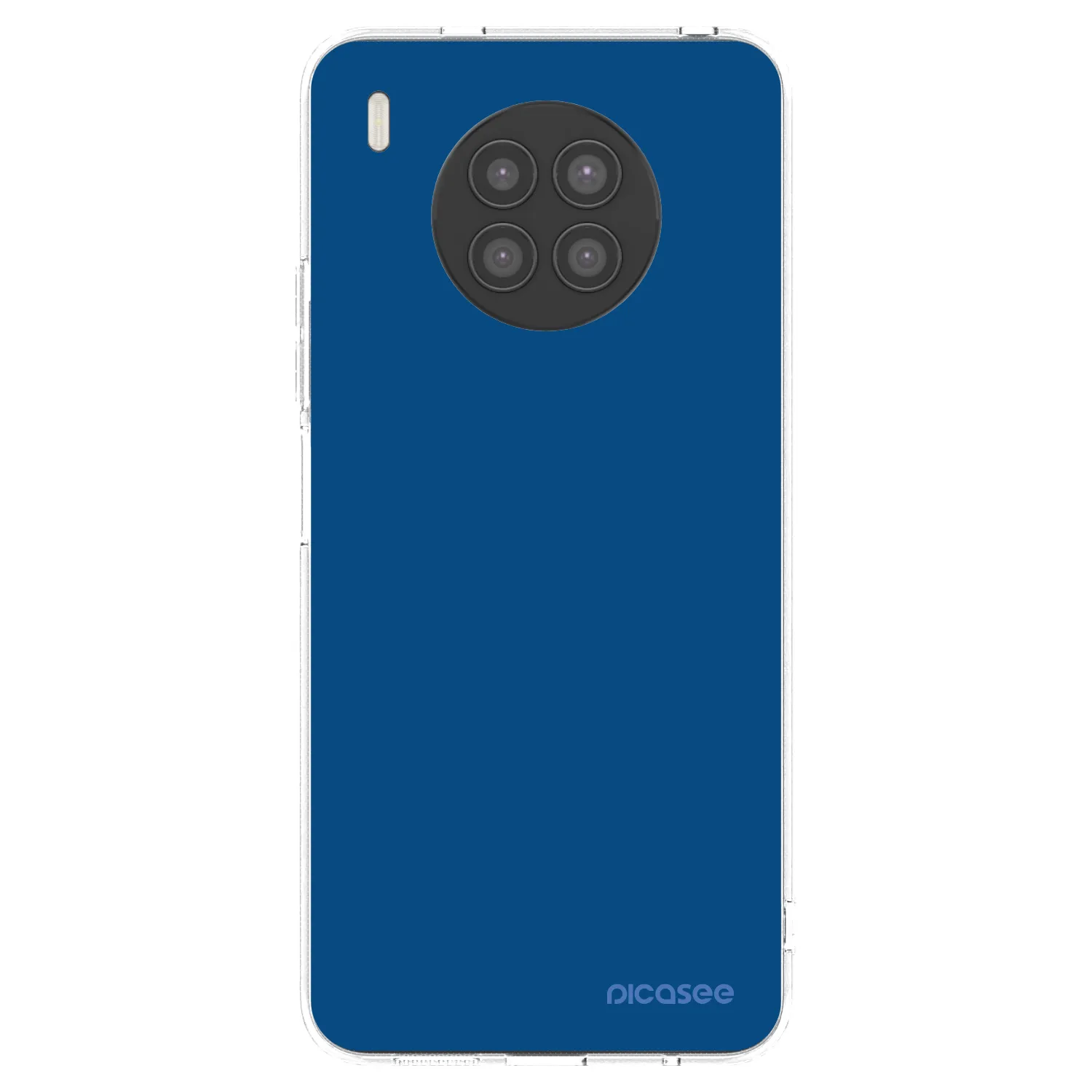 Picasee silikónový prehľadný obal pre Huawei Nova 8i - Navy Blue