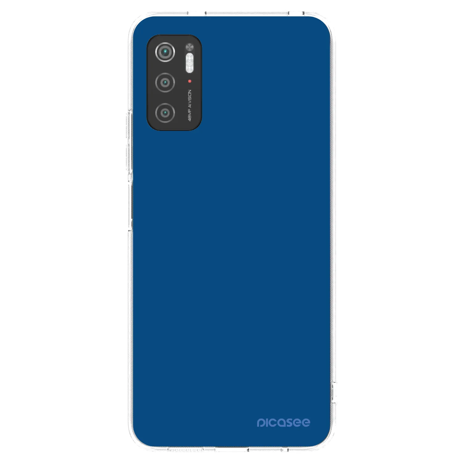 Picasee silikónový prehľadný obal pre Xiaomi Poco M3 Pro 5G - Navy Blue