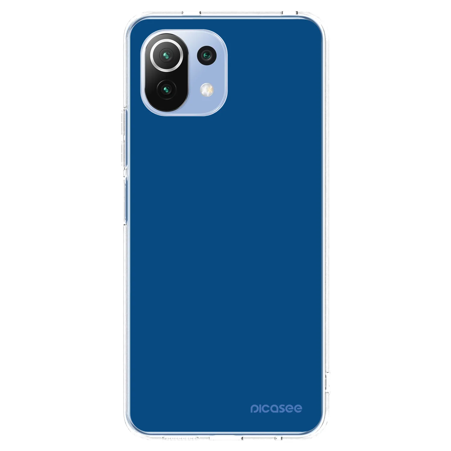 Picasee silikónový prehľadný obal pre Xiaomi 11 Lite 5G NE - Navy Blue