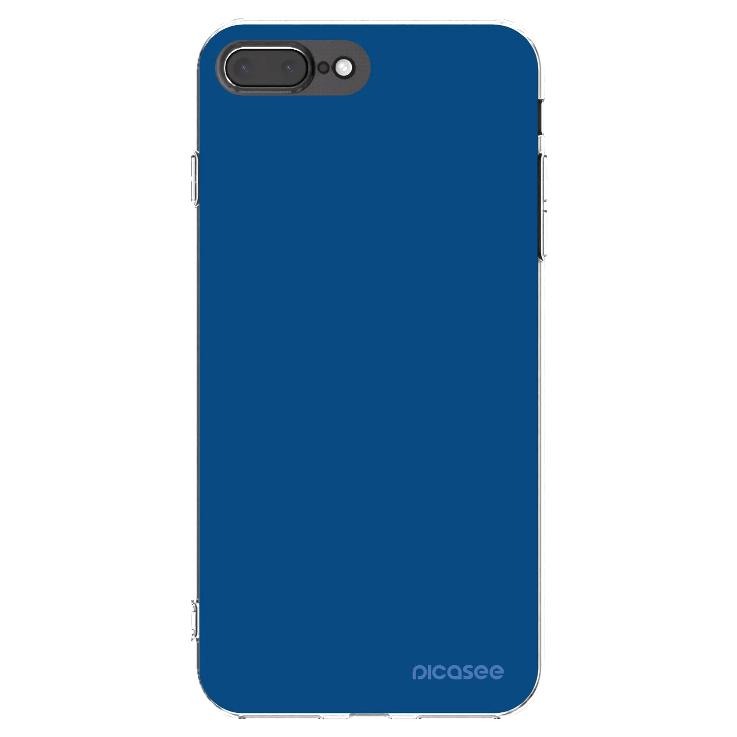Picasee silikónový prehľadný obal pre Apple iPhone 7 Plus - Navy Blue