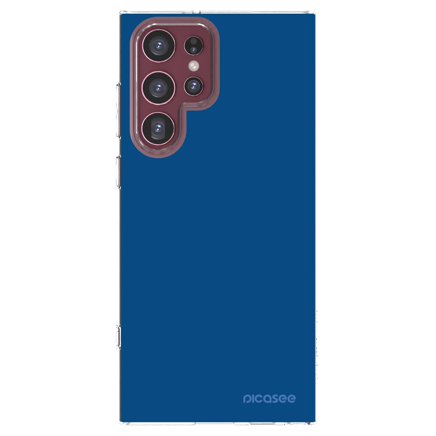 Picasee silikónový prehľadný obal pre Samsung Galaxy S22 Ultra 5G - Navy Blue