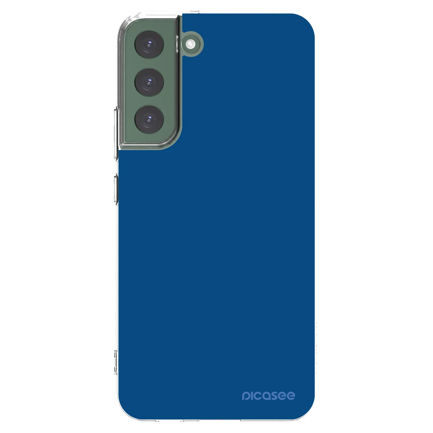 Picasee silikónový prehľadný obal pre Samsung Galaxy S22+ 5G - Navy Blue