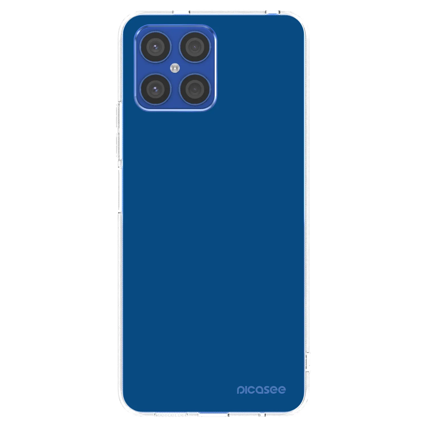 Picasee silikónový prehľadný obal pre Honor X8 4G - Navy Blue