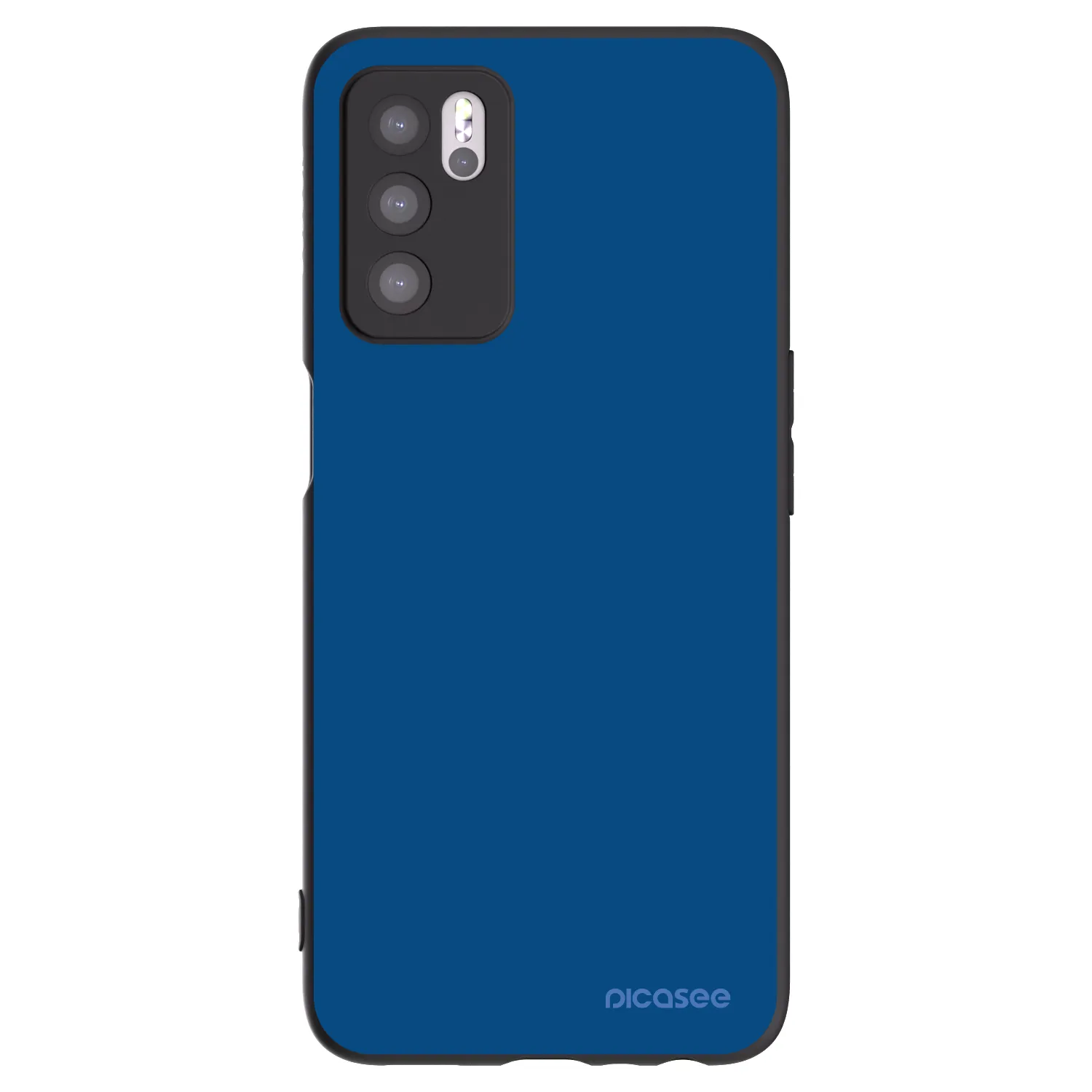 Picasee silikónový čierny obal pre OPPO A16s - Navy Blue