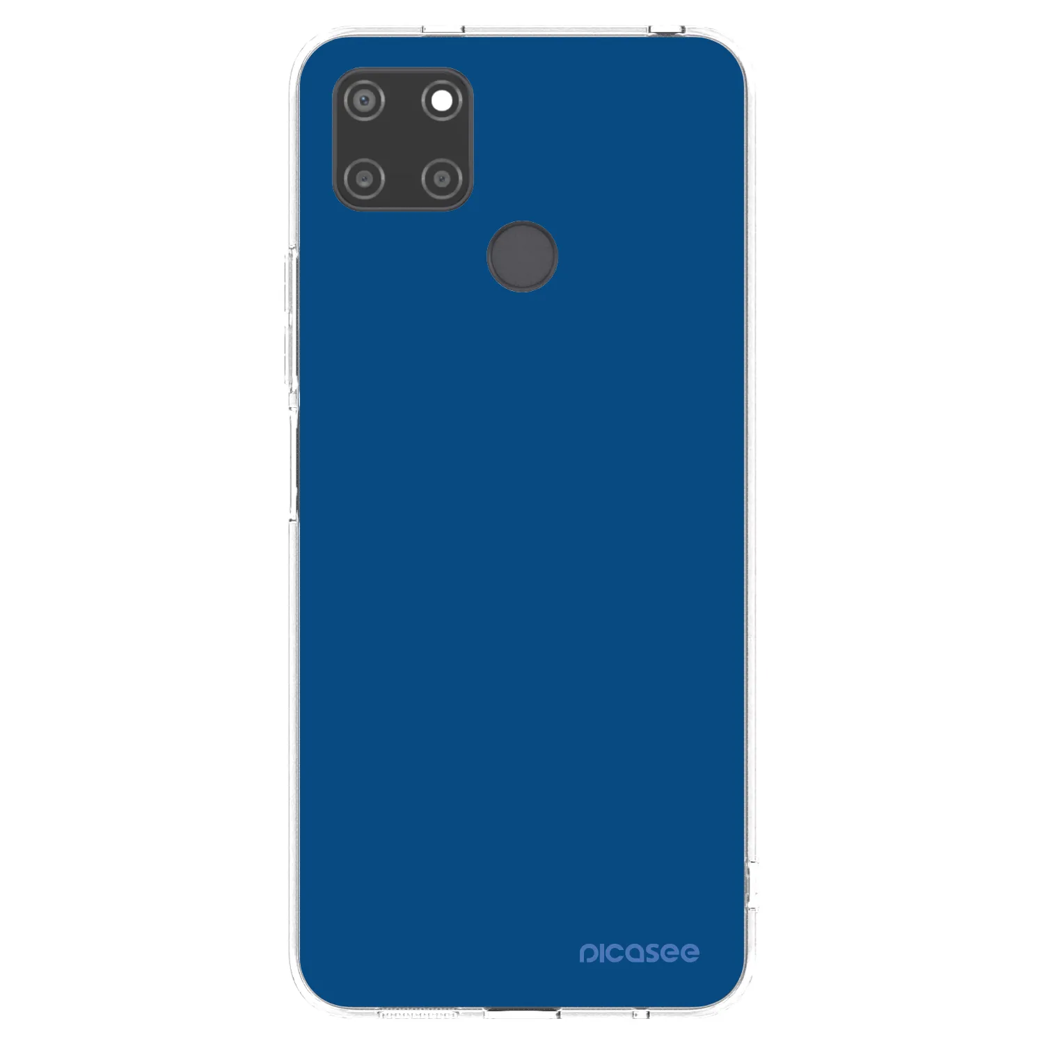 Picasee silikónový prehľadný obal pre Realme C21Y - Navy Blue
