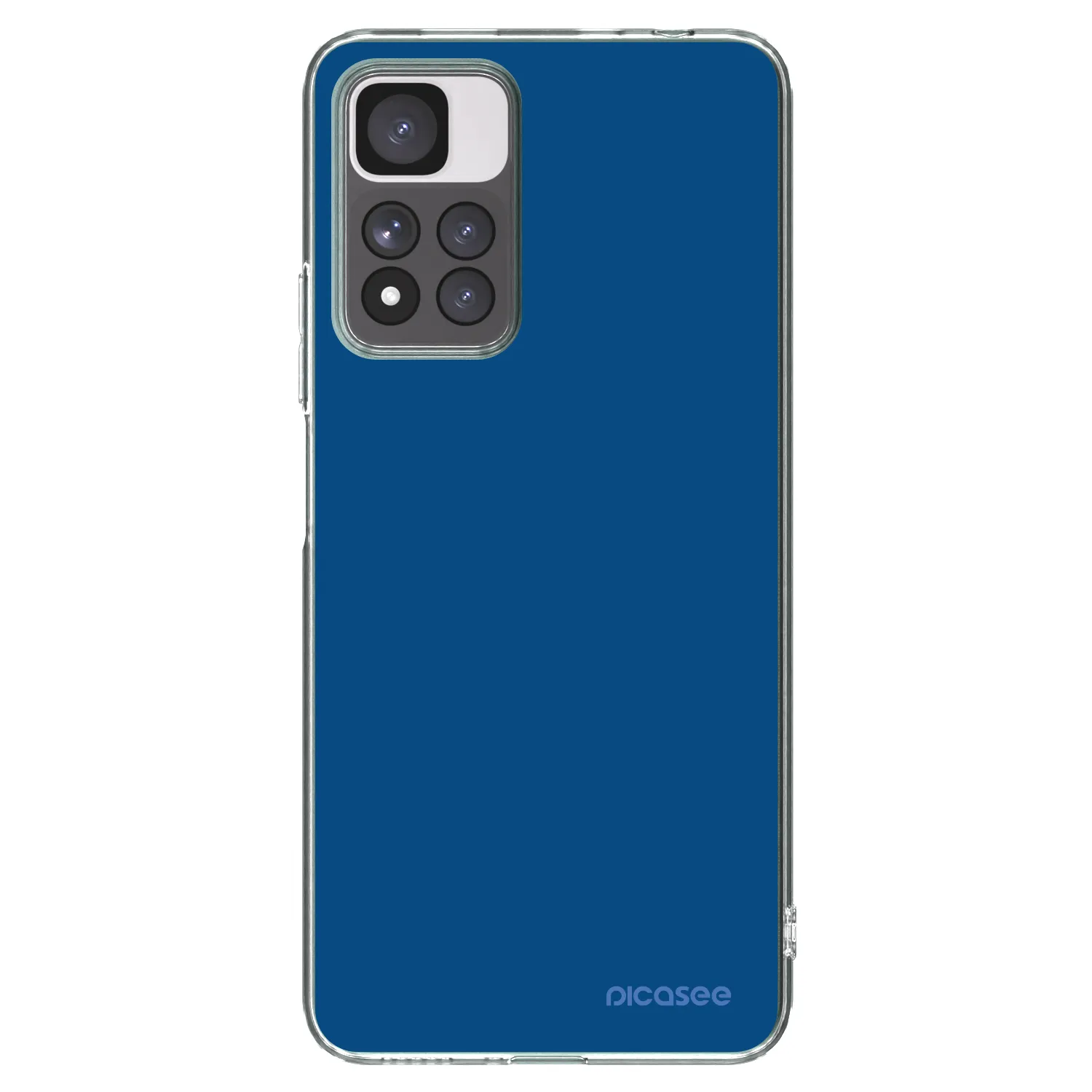 Picasee silikónový prehľadný obal pre Xiaomi Redmi Note 11 Pro+ 5G - Navy Blue