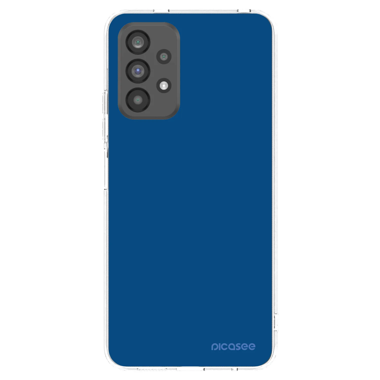 Picasee silikónový prehľadný obal pre Samsung Galaxy A73 5G - Navy Blue