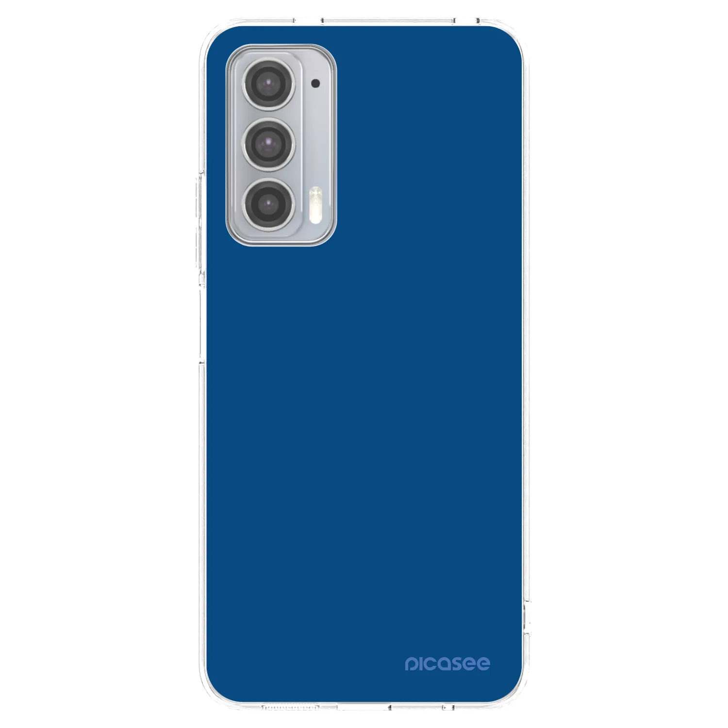 Picasee silikónový prehľadný obal pre Motorola Edge 20 - Navy Blue