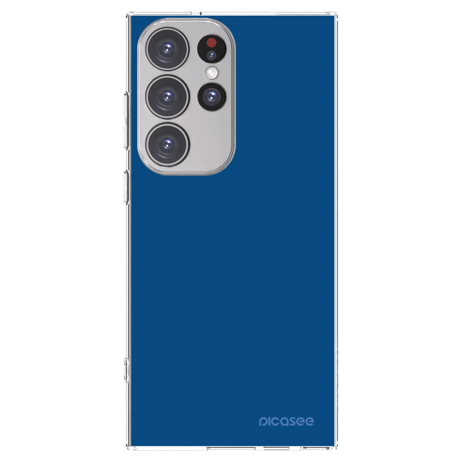 Picasee silikónový prehľadný obal pre Samsung Galaxy S23 Ultra 5G - Navy Blue