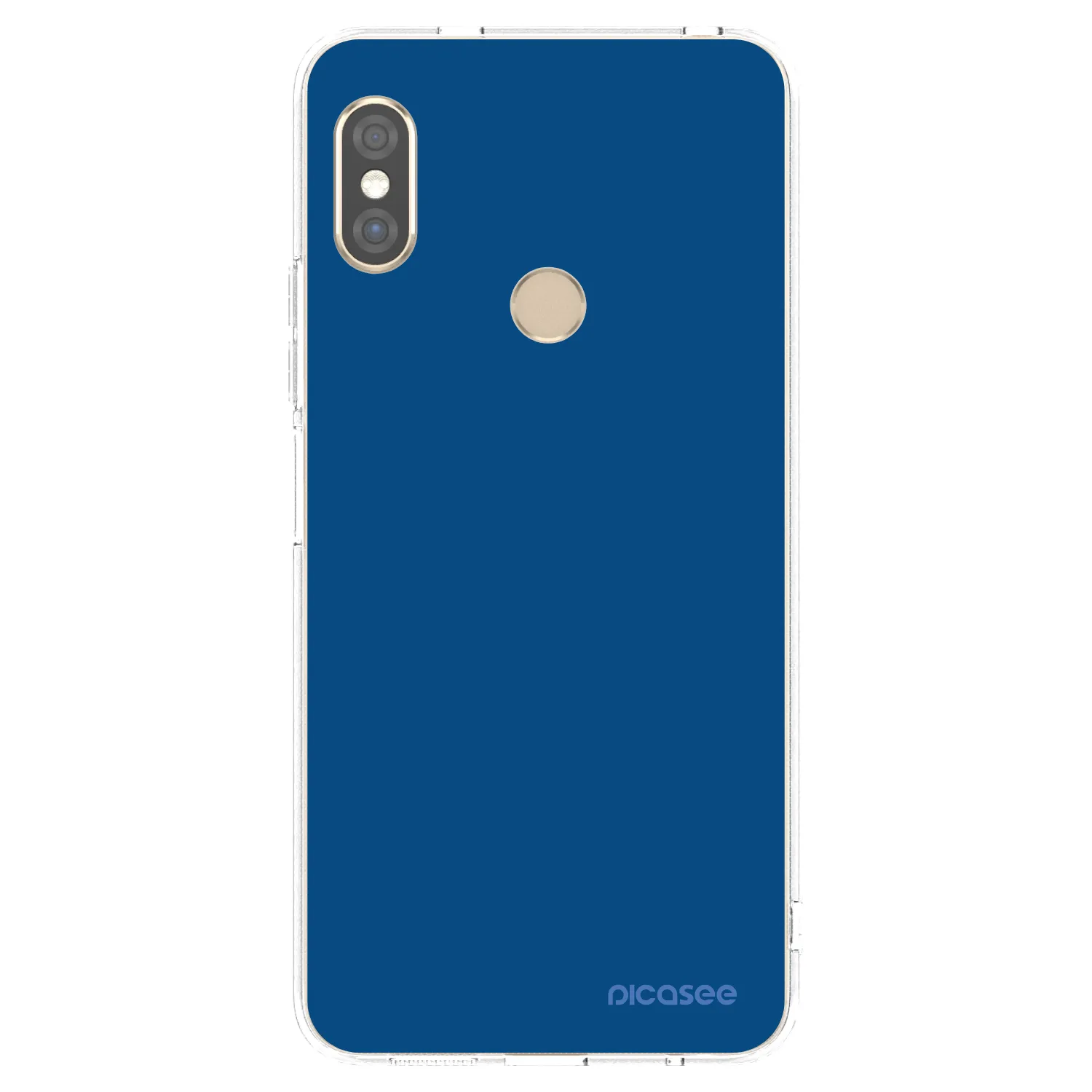 Picasee silikónový prehľadný obal pre Xiaomi Redmi Note 5 Global - Navy Blue