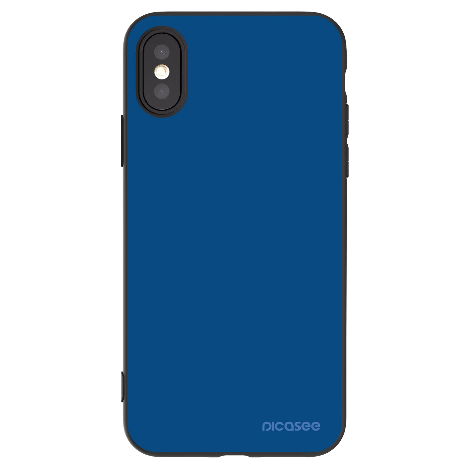 Picasee silikónový čierny obal pre Apple iPhone X/XS - Navy Blue