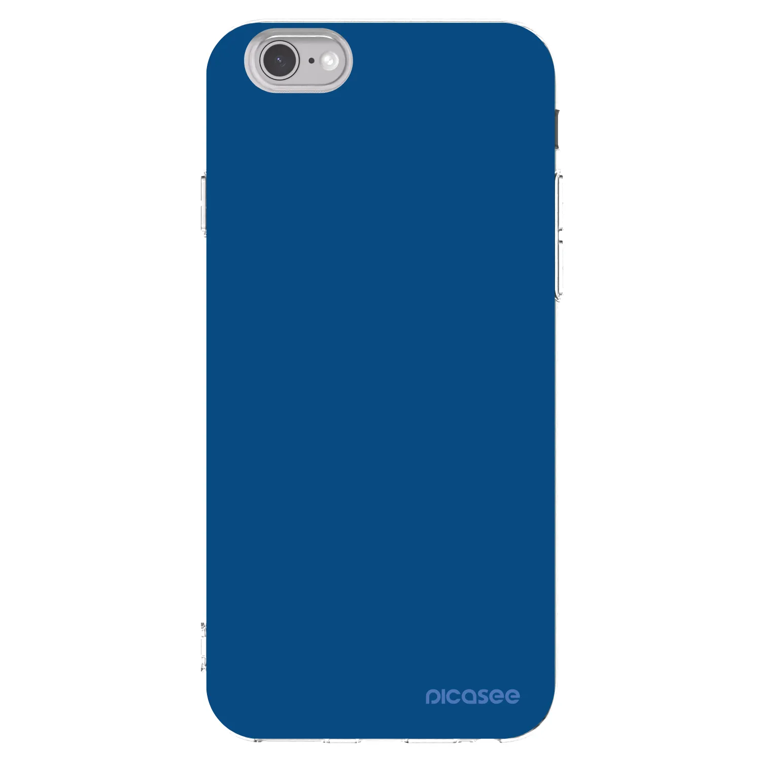 Picasee silikónový prehľadný obal pre Apple iPhone 6/6S - Navy Blue
