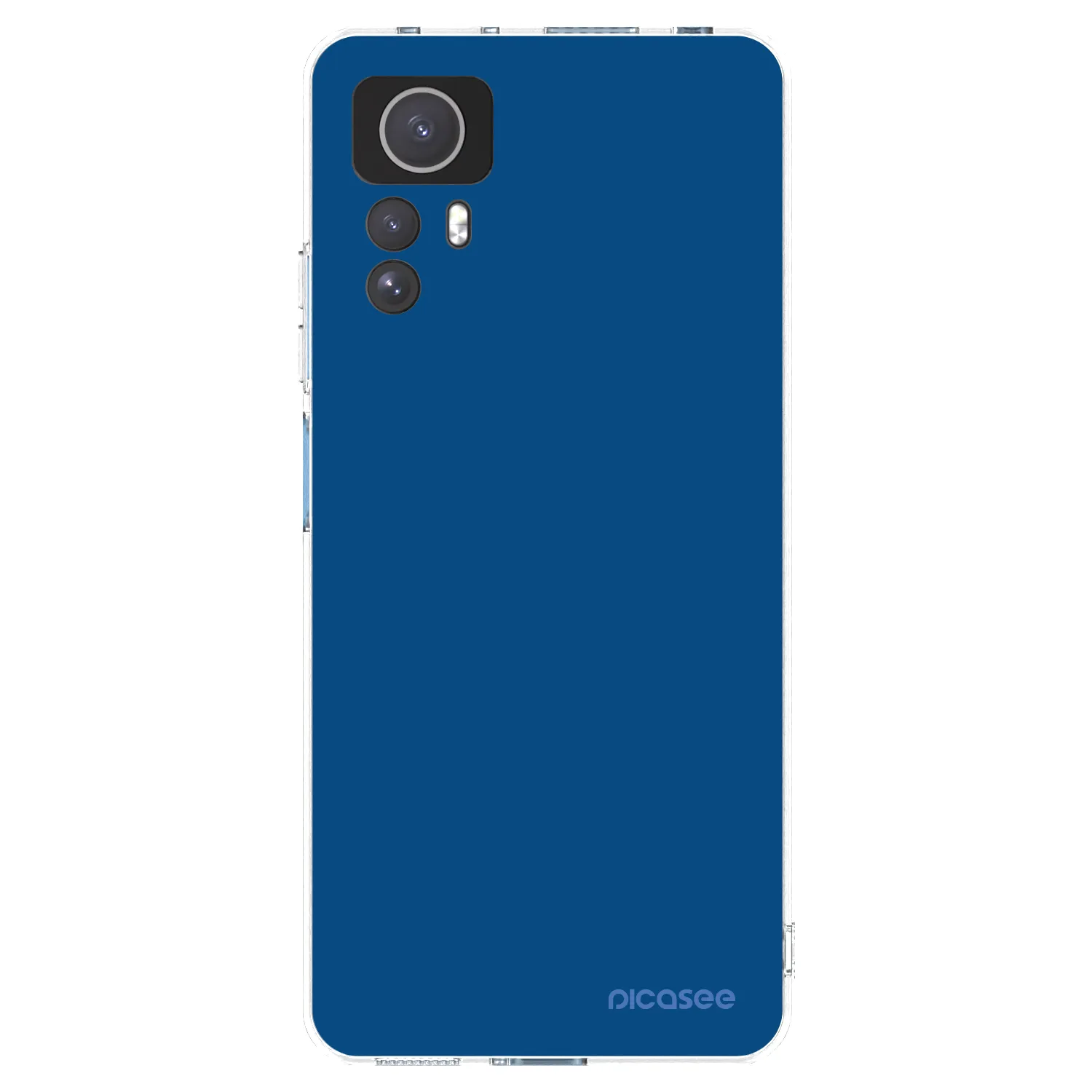 Picasee silikónový prehľadný obal pre Xiaomi Redmi Note 12S - Navy Blue