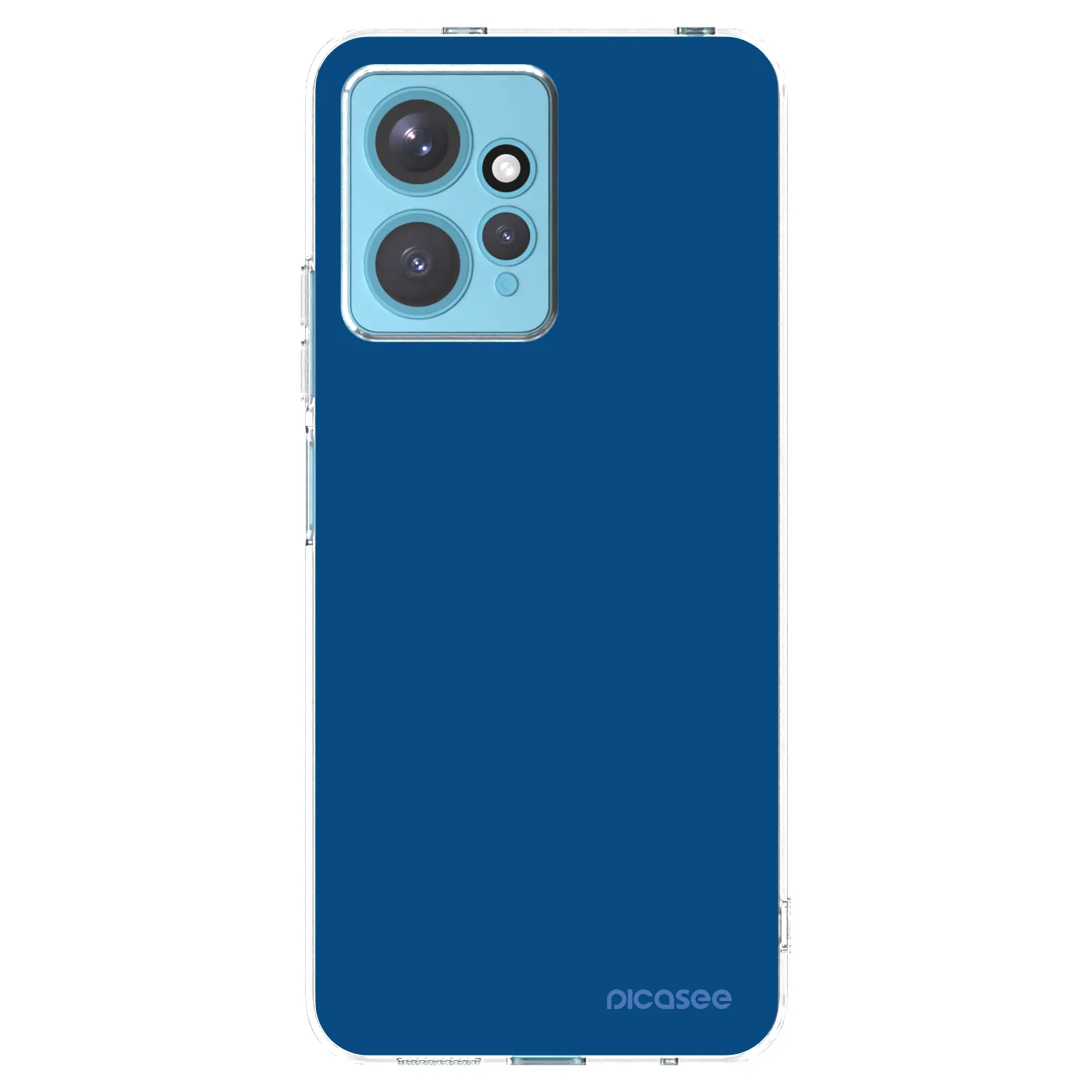 Picasee silikónový prehľadný obal pre Xiaomi Redmi Note 12 4G - Navy Blue