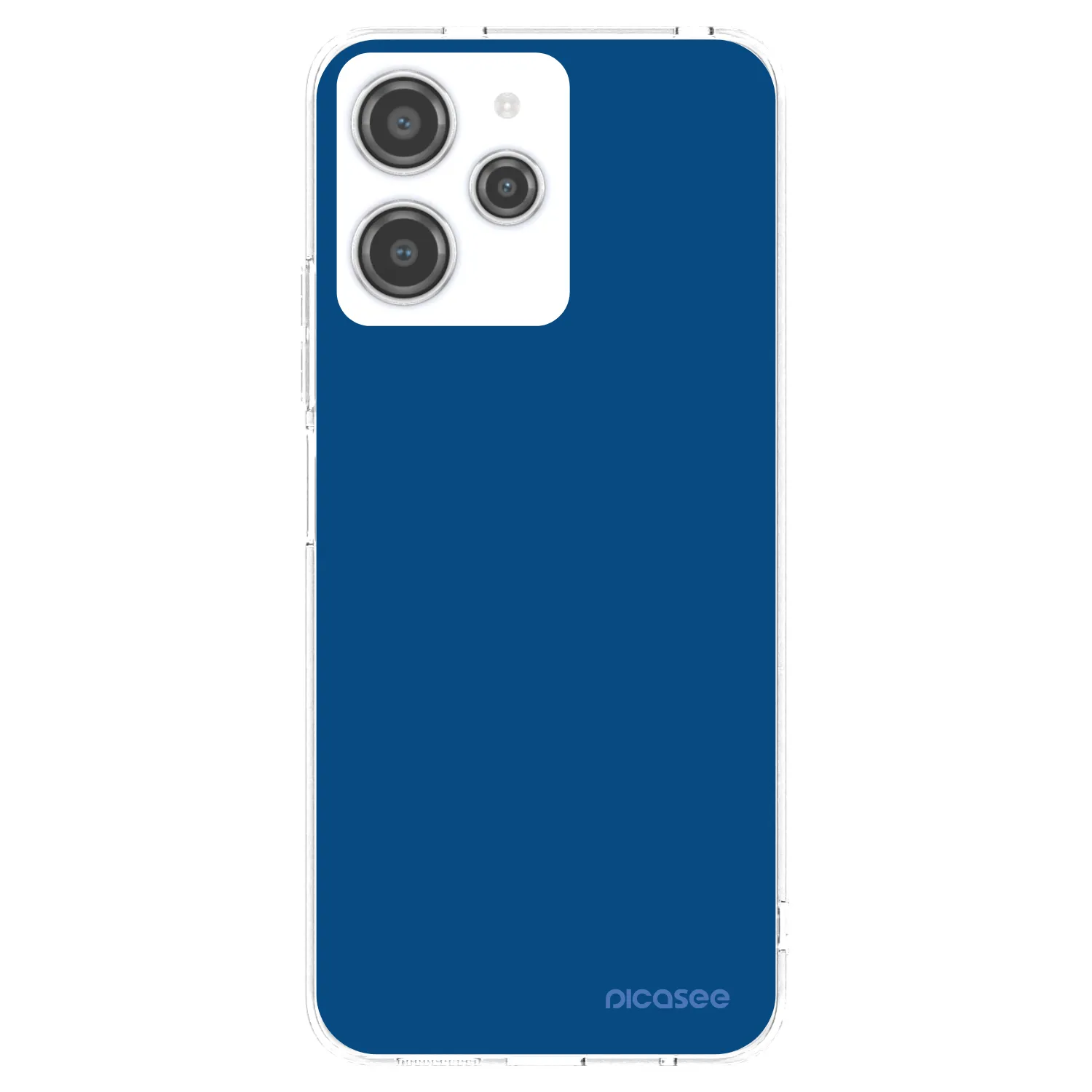 Picasee silikónový prehľadný obal pre Xiaomi Redmi 12 4G - Navy Blue