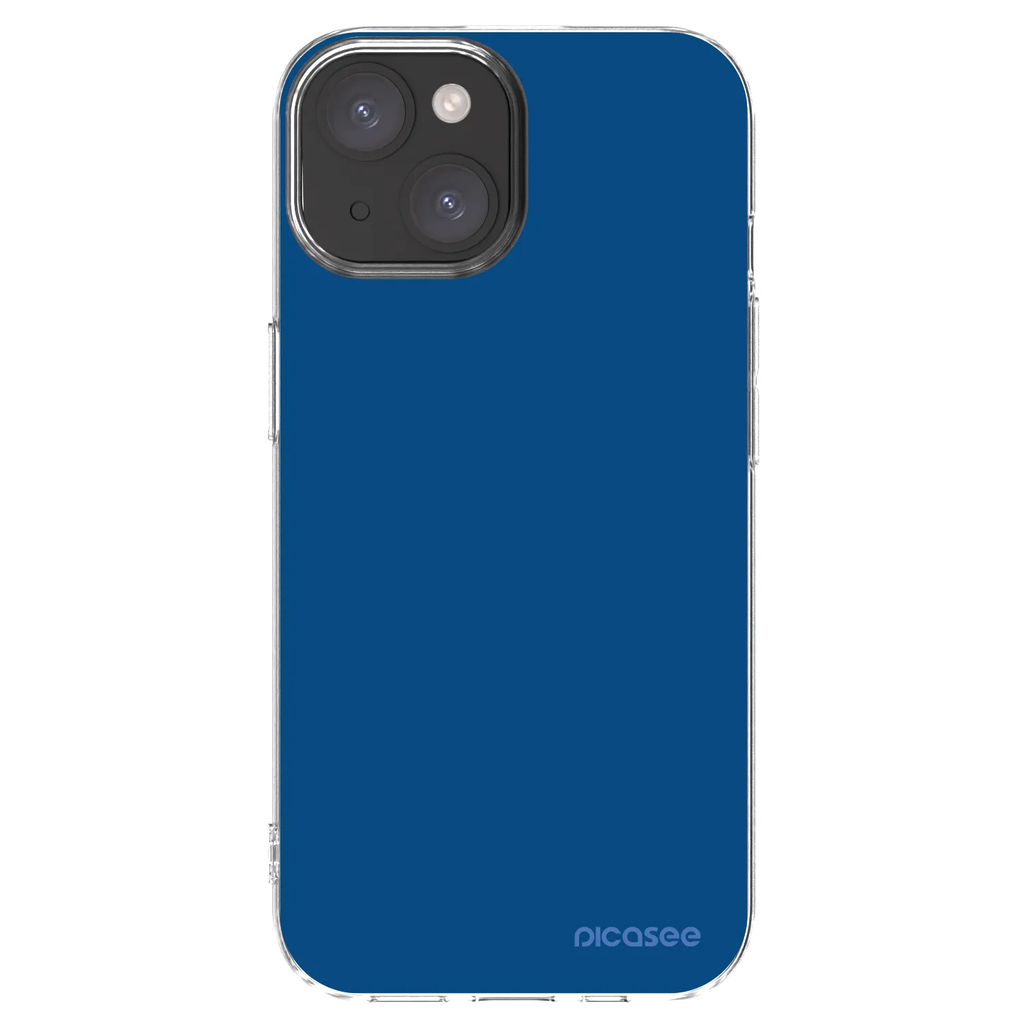 Silikónový prehľadný obal pre Apple iPhone 15 - Navy Blue