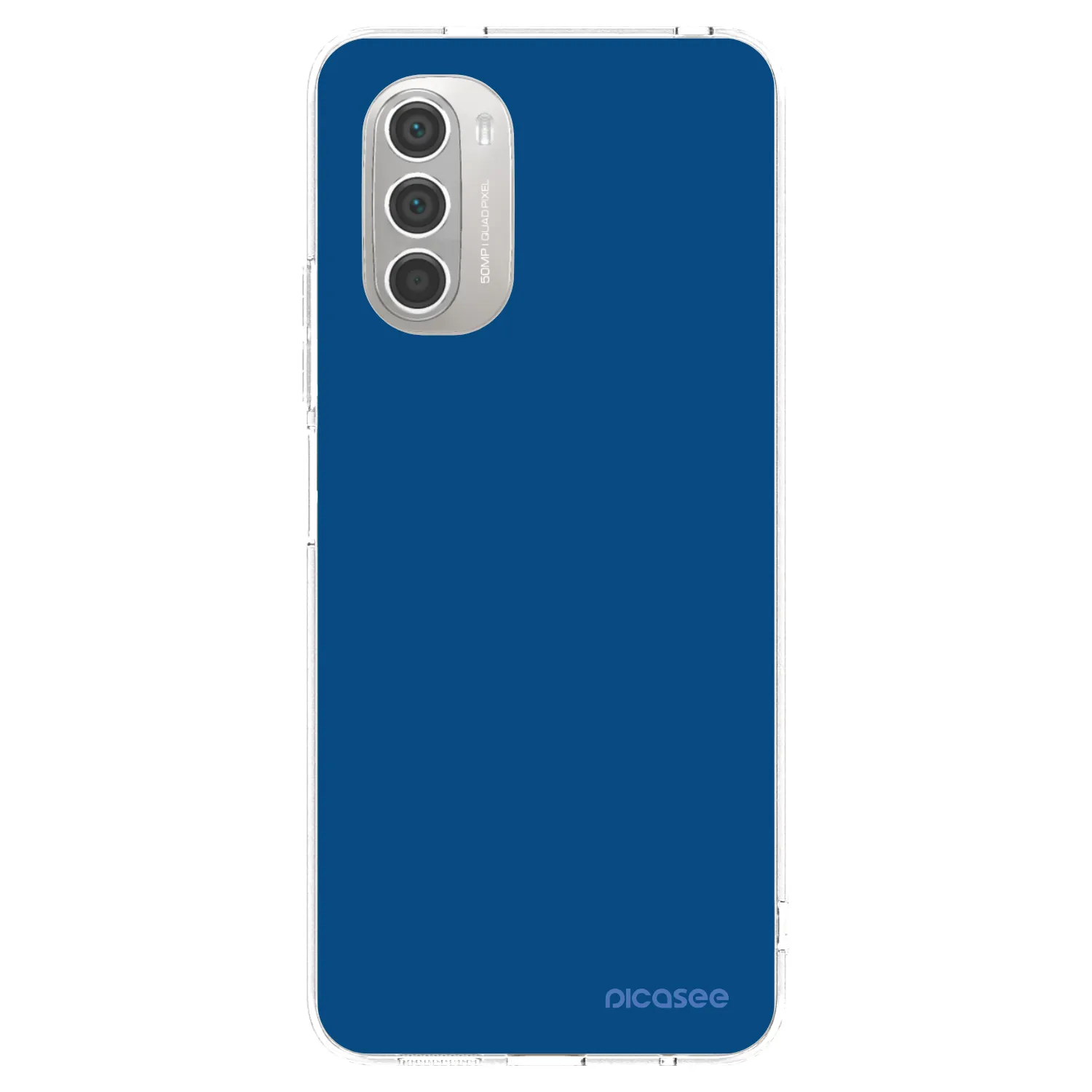 Picasee silikónový prehľadný obal pre Motorola Moto G51 - Navy Blue