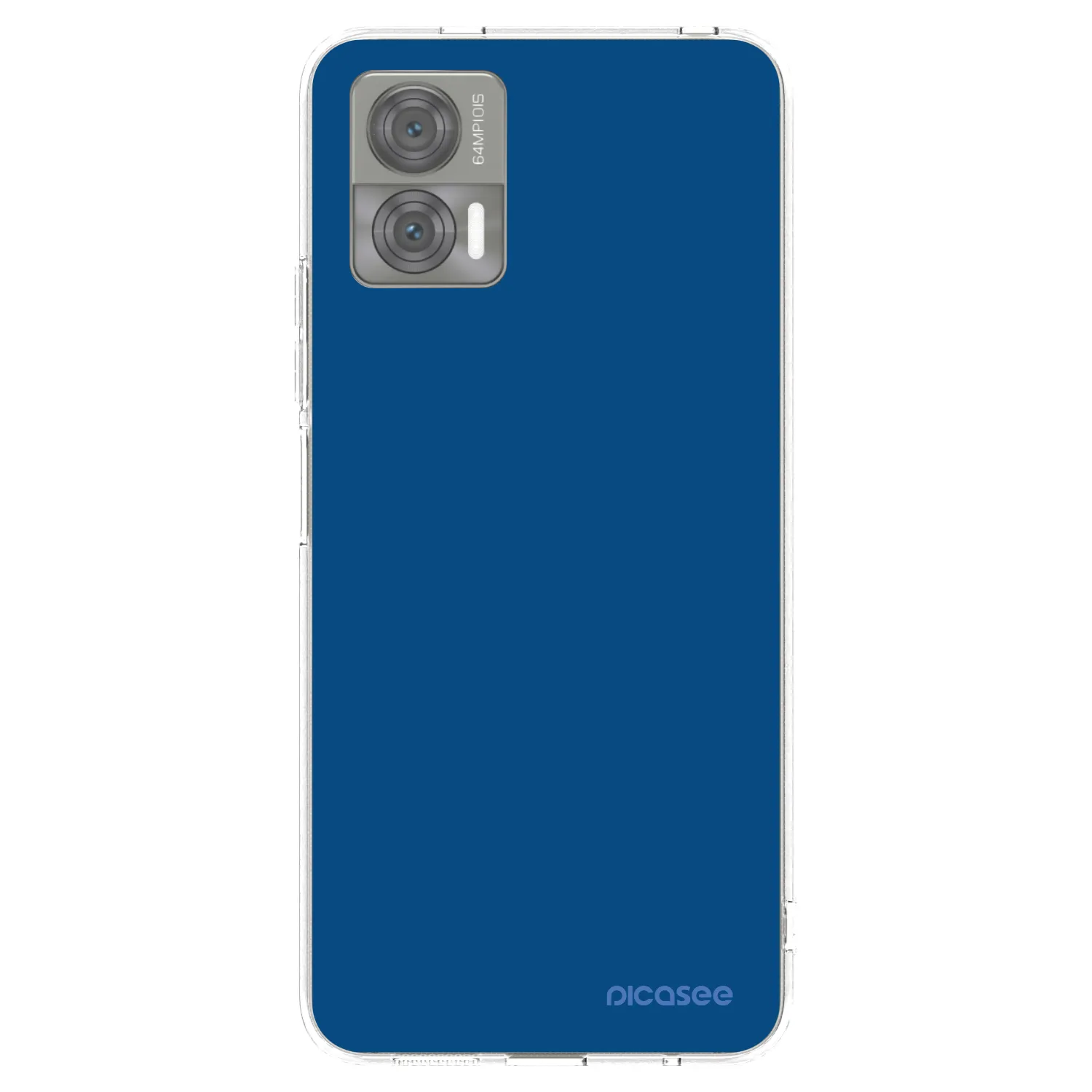 Picasee silikónový prehľadný obal pre Motorola Edge 30 Neo - Navy Blue