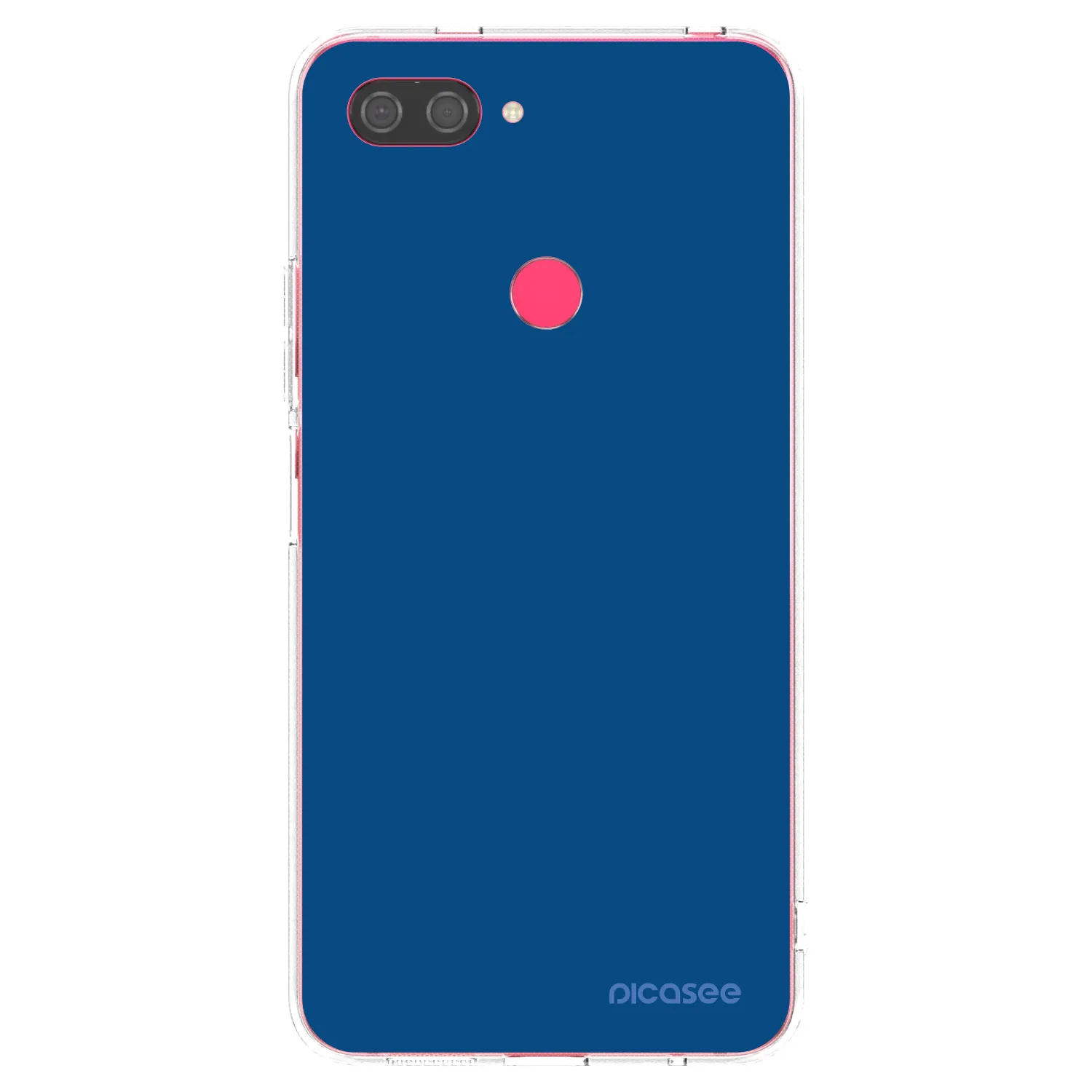 Picasee silikónový prehľadný obal pre Xiaomi Mi 8 Lite - Navy Blue