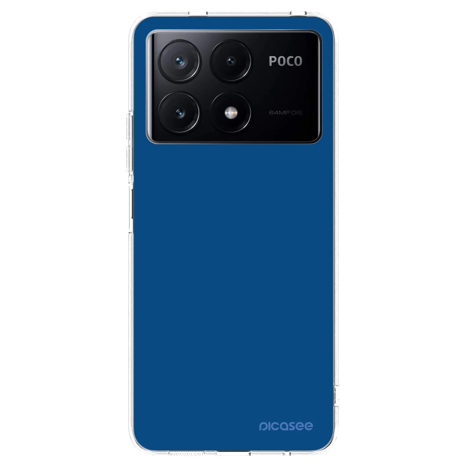 Picasee silikónový prehľadný obal pre Xiaomi Poco X6 Pro - Navy Blue
