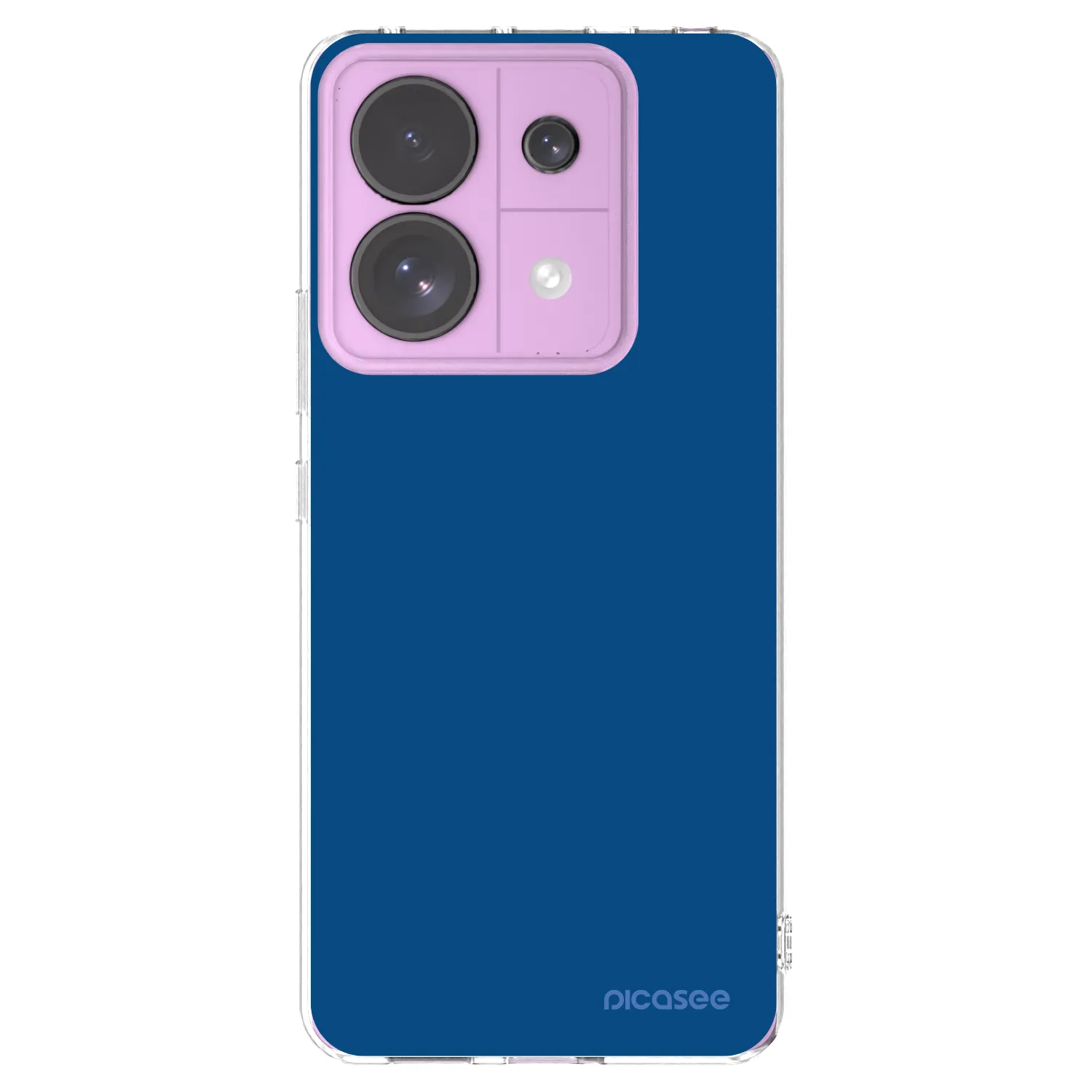 Picasee silikónový prehľadný obal pre Xiaomi Redmi Note 13 Pro 5G - Navy Blue