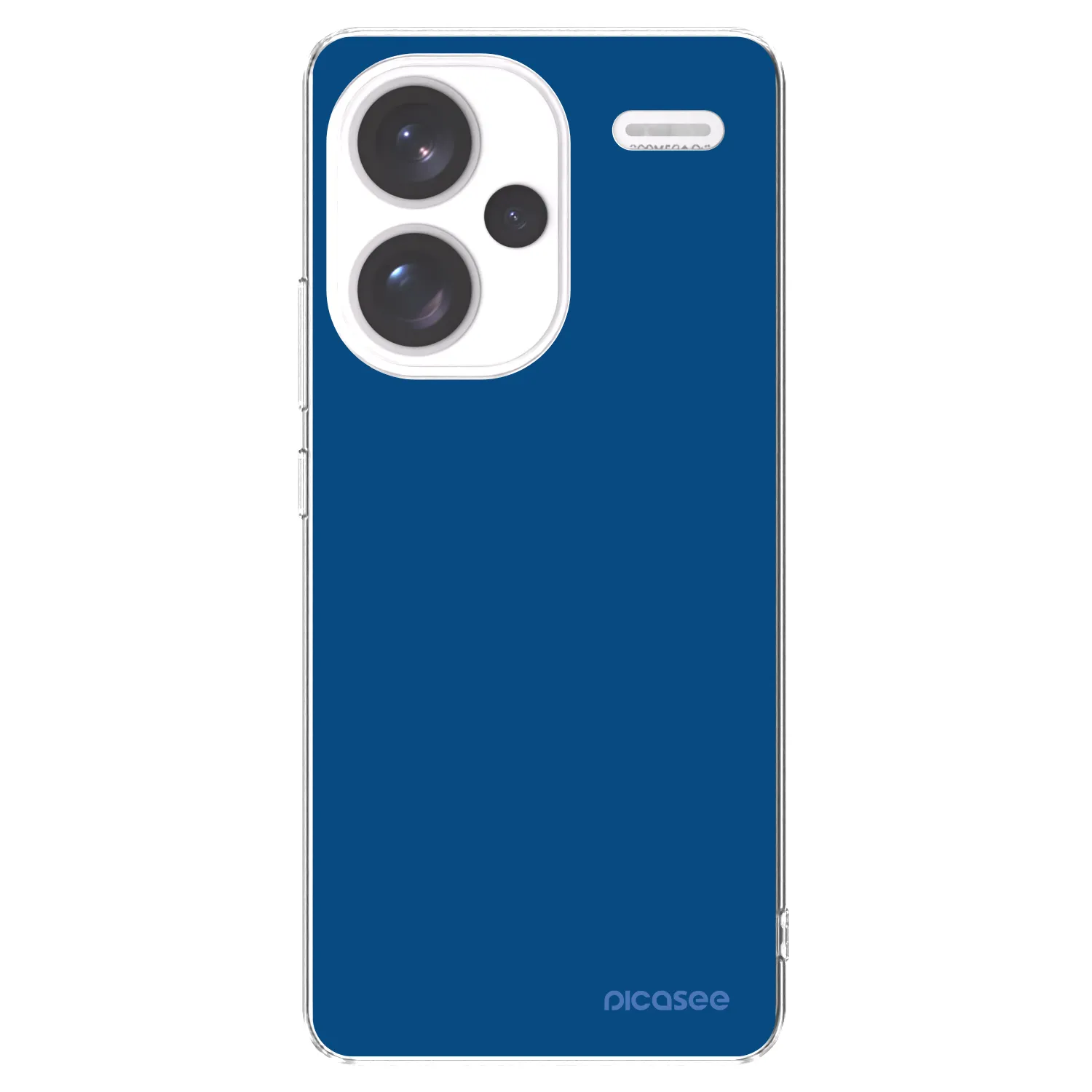 Picasee silikónový prehľadný obal pre Xiaomi Redmi Note 13 Pro+ 5G - Navy Blue