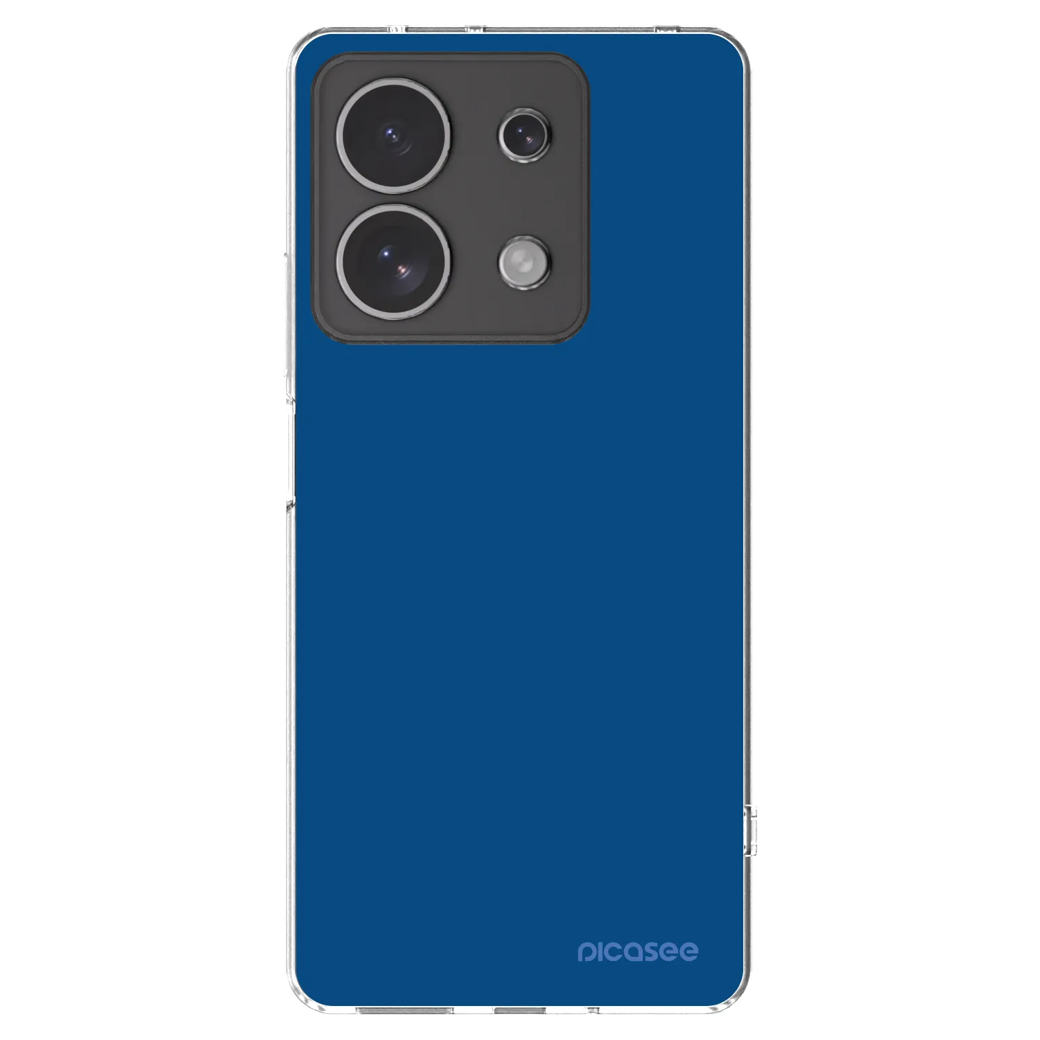Picasee silikónový prehľadný obal pre Xiaomi Redmi Note 13 4G - Navy Blue