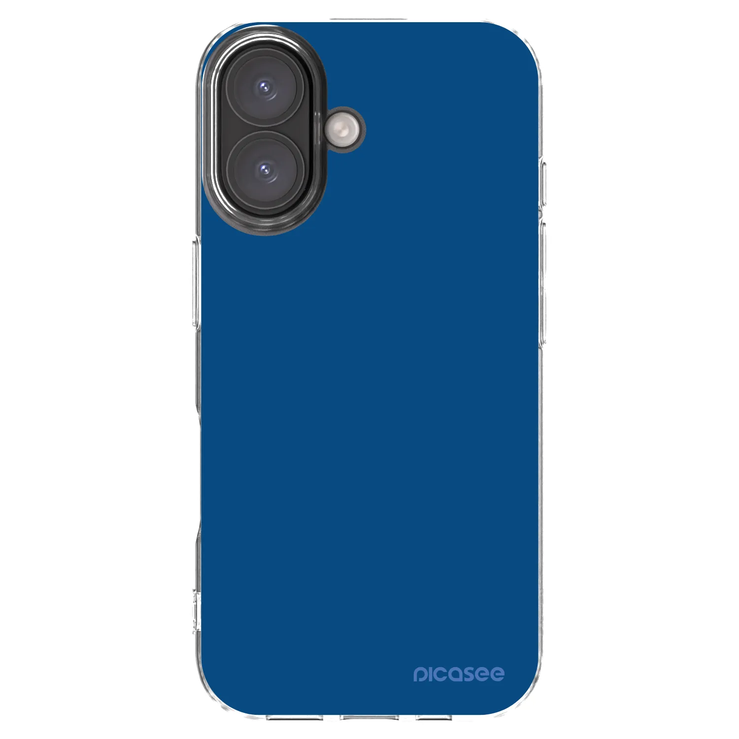 Picasee silikónový prehľadný obal pre Apple iPhone 16 - Navy Blue