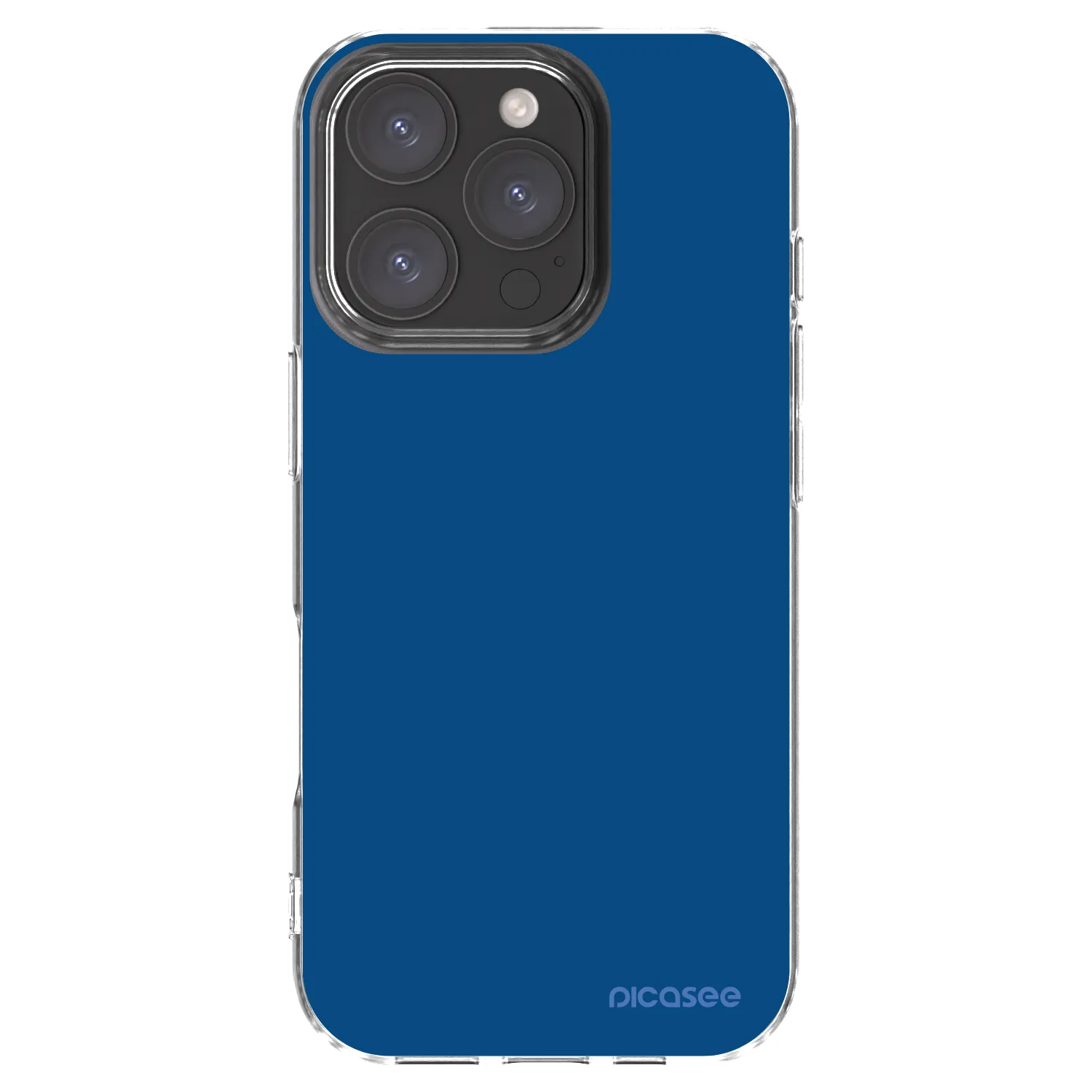 Picasee silikónový prehľadný obal pre Apple iPhone 16 Pro - Navy Blue