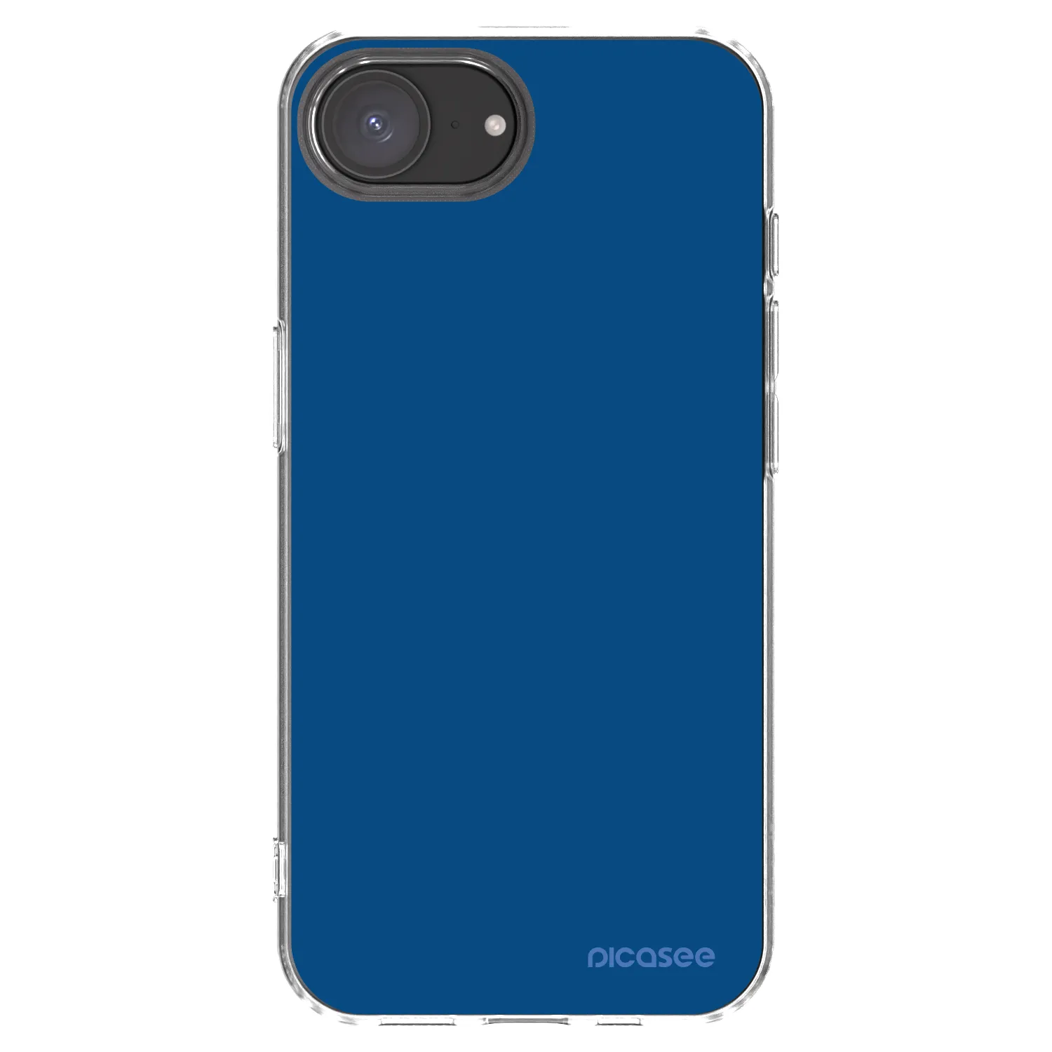 Picasee silikónový prehľadný obal pre Apple iPhone 16e - Navy Blue