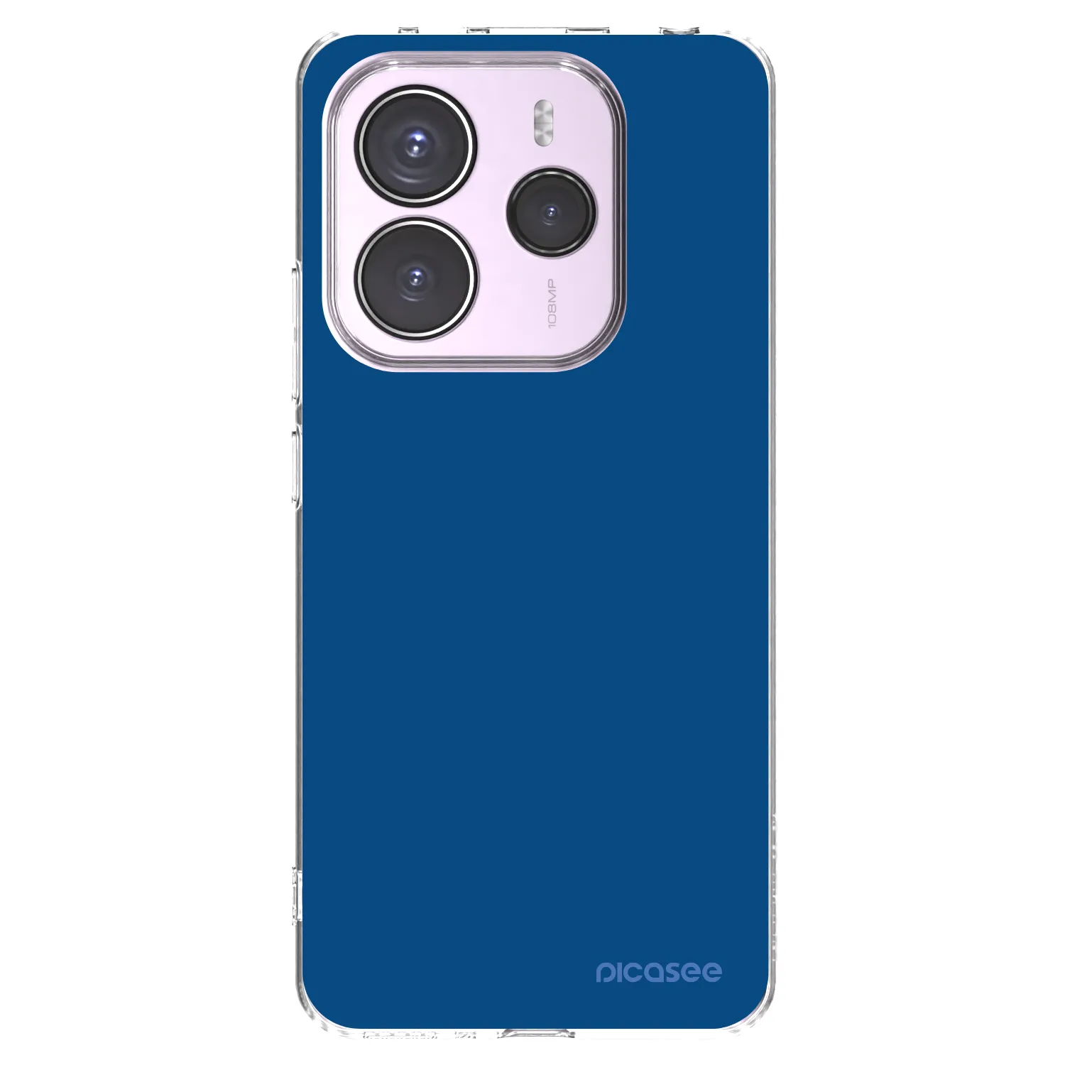 Silikónový prehľadný obal pre Xiaomi Redmi Note 14 5G - Navy Blue