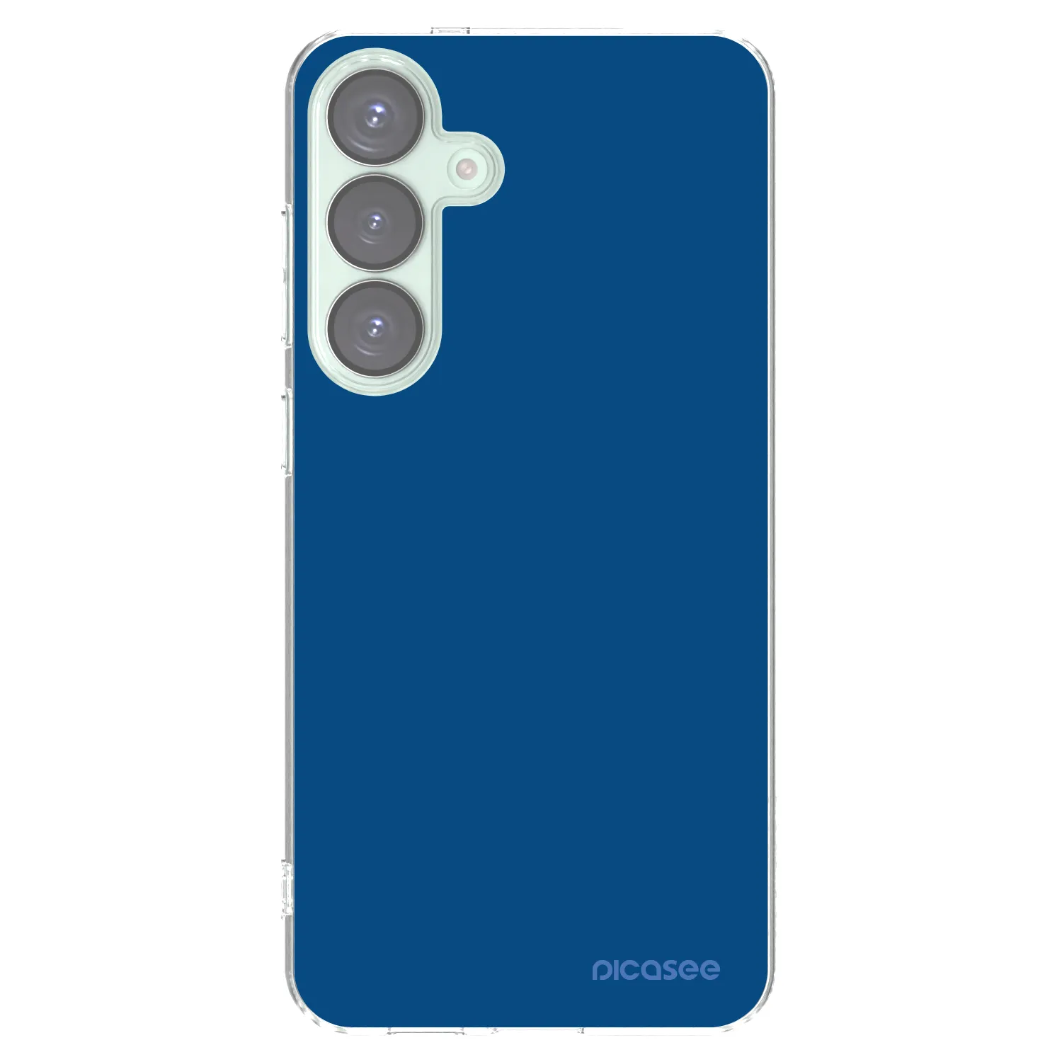 Picasee silikónový prehľadný obal pre Samsung Galaxy S25+ 5G - Navy Blue