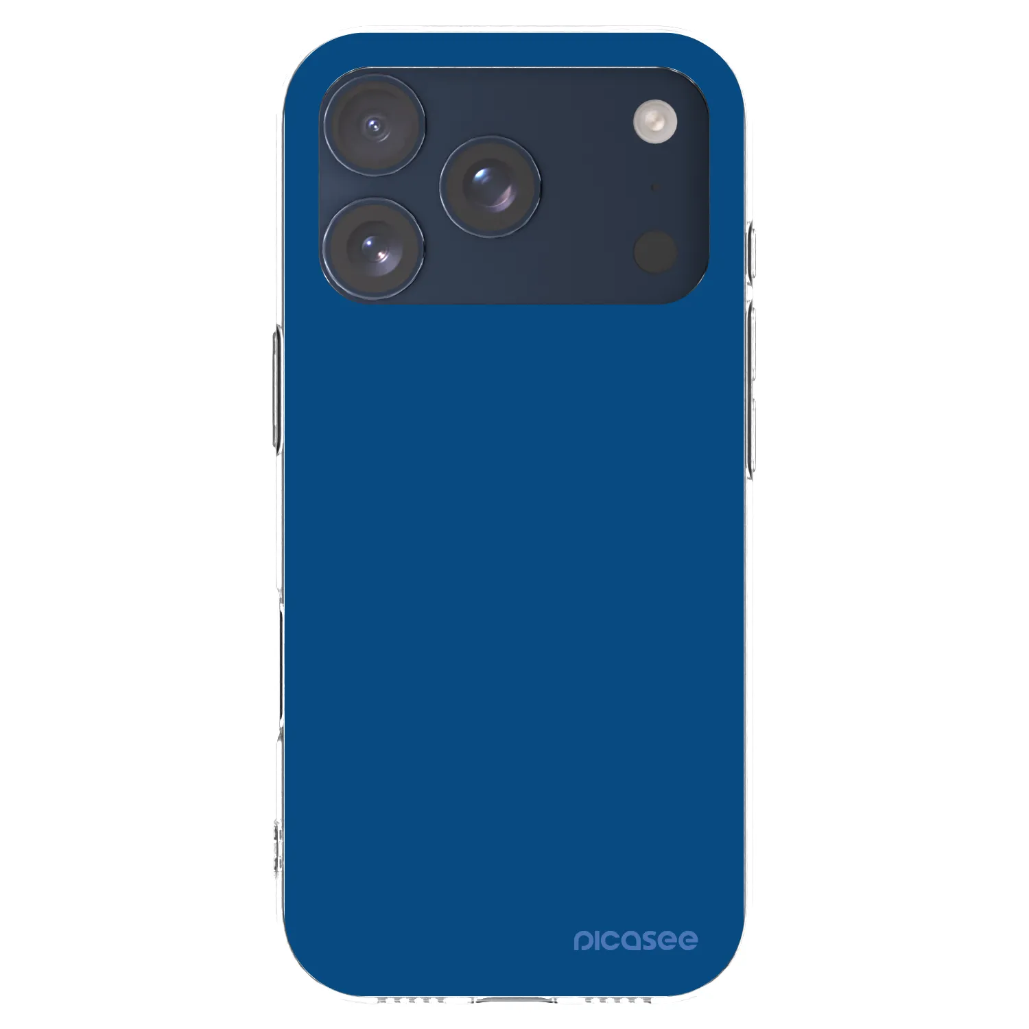 Picasee silikónový prehľadný obal pre Apple iPhone 17 Pro - Navy Blue
